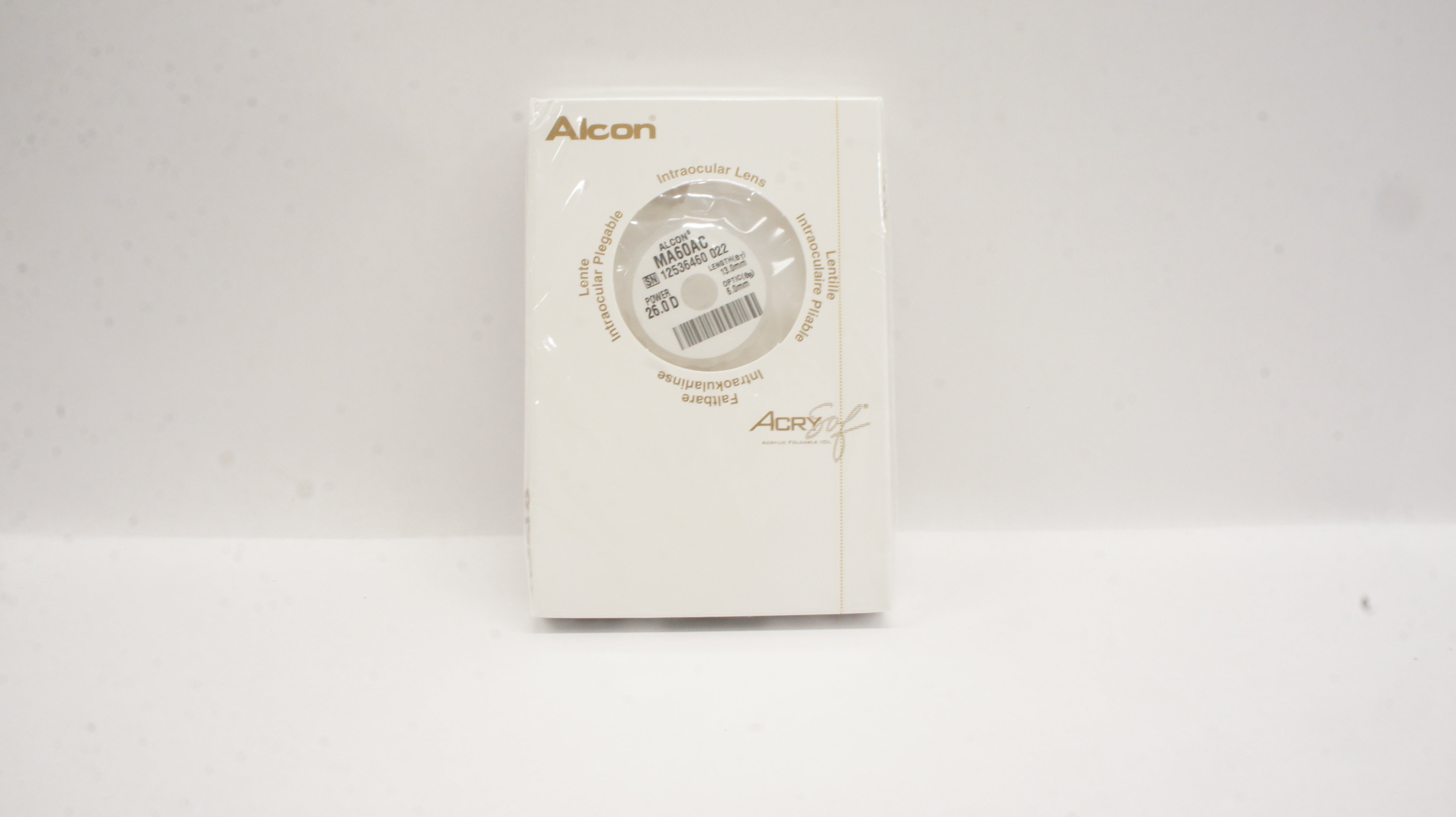 Alcon MA60AC AcrySof Soft Acrylic Multipiece 26.0D, 13.0mm x  6.0mm (x)