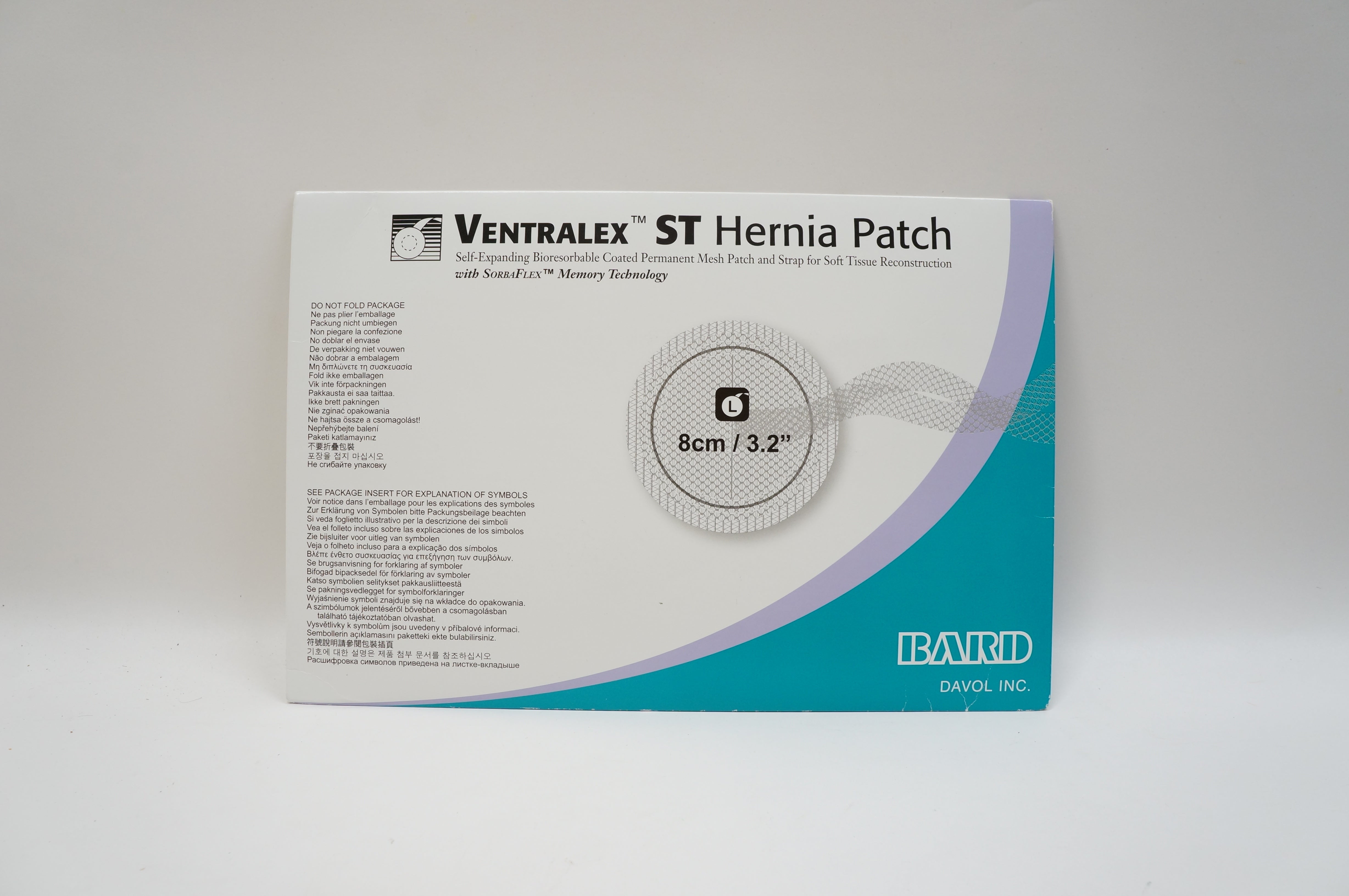 Bard 5950009 Ventralex ST Hernia Patch, Large Circle With Strap 3.2inch (x)