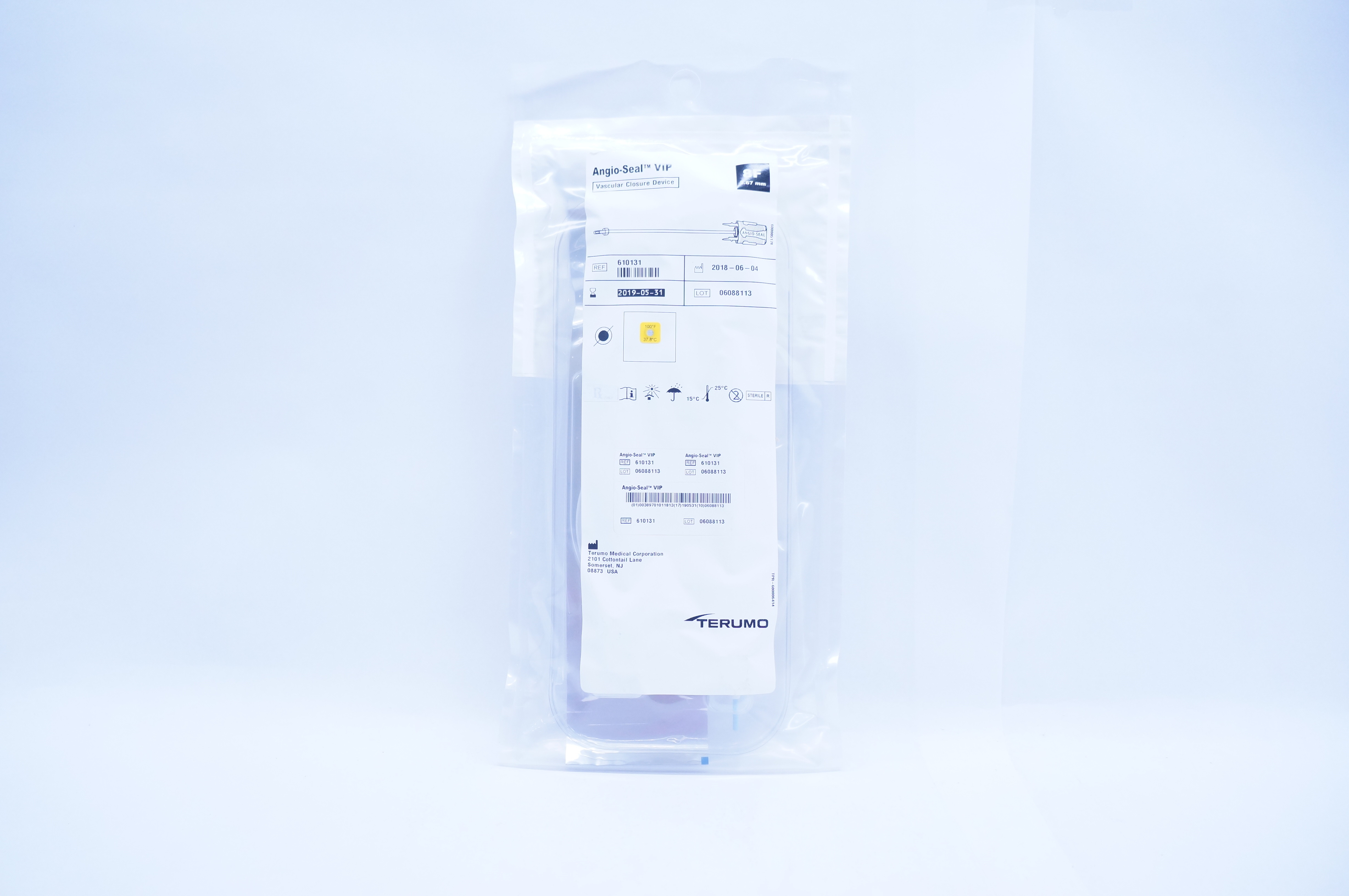 Terumo 610131 Angio-Seal VIP Vascular Closure Device 8F (x)