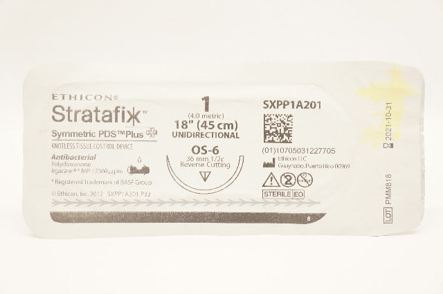 Ethicon SXPP1A201 1 Stratafix Device OS-6 36mm 1/2c Reverse Cutting18inch (x)