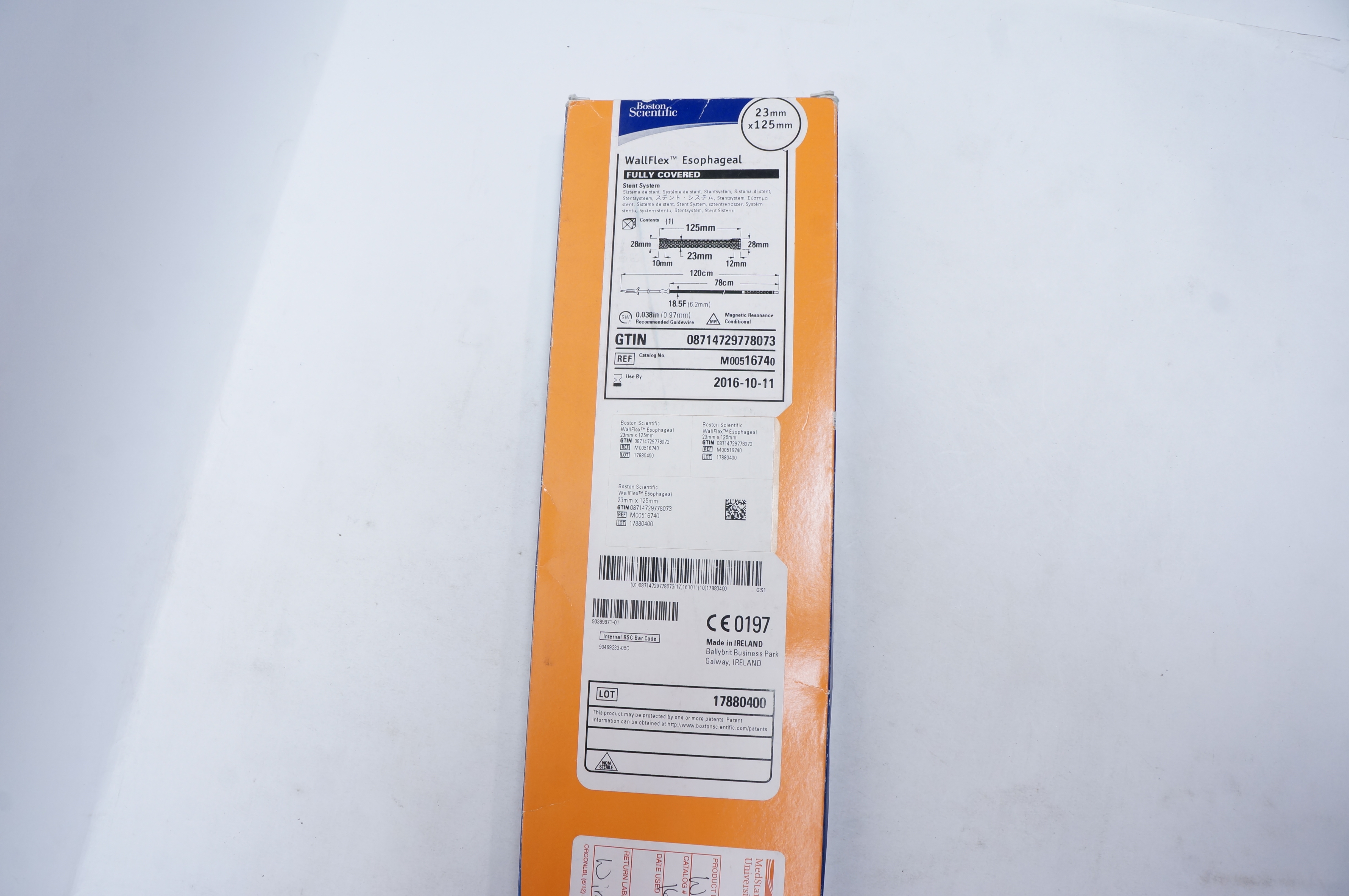 Boston Scientific 1674 WallFlex Esophageal, Fully Covered 23mm x 125mm (x)