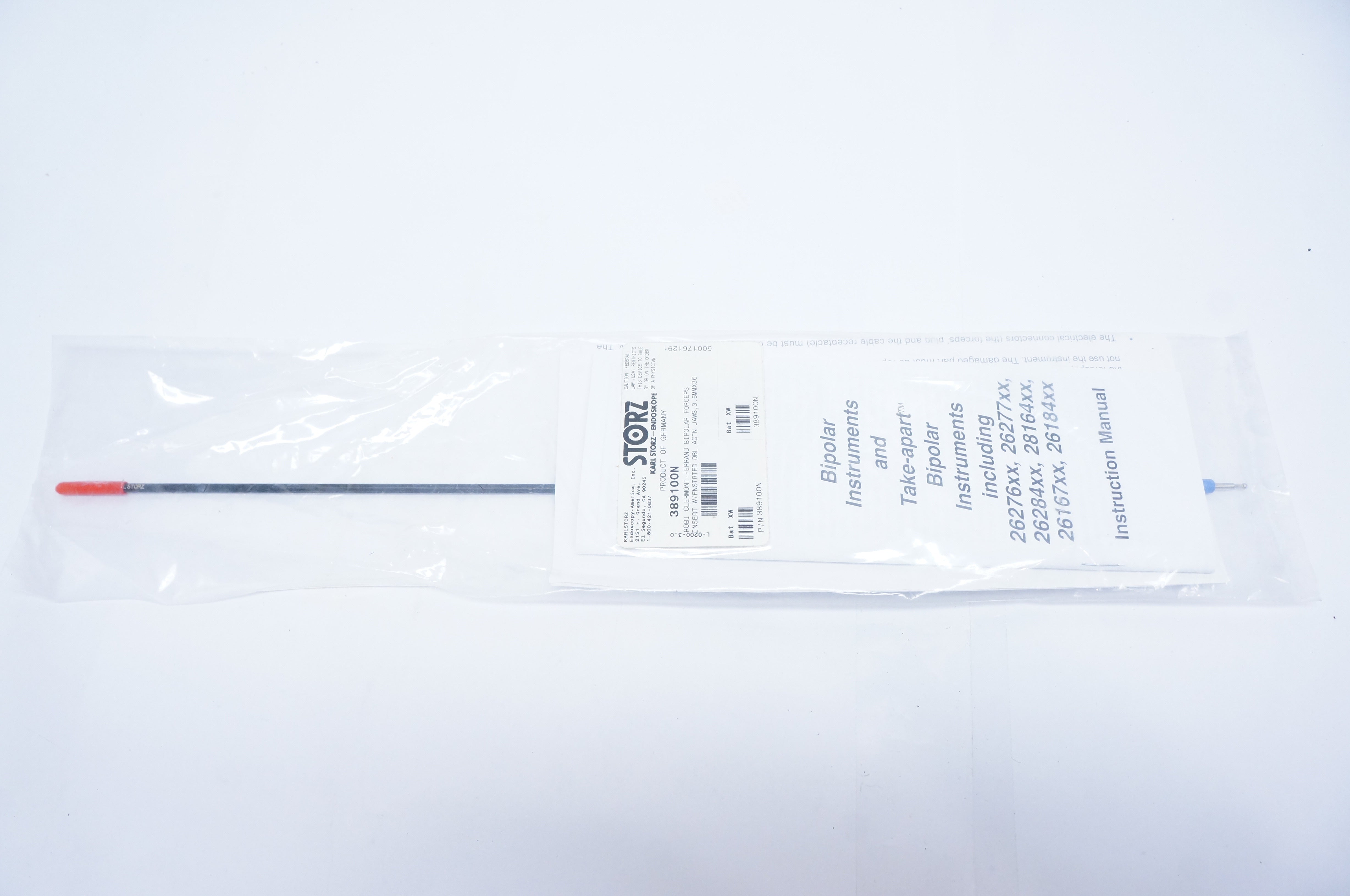 Karl Storz 38910ON Robi Clermont-Ferrand Bipolar Forceps Insert 3.5mm x 36cm