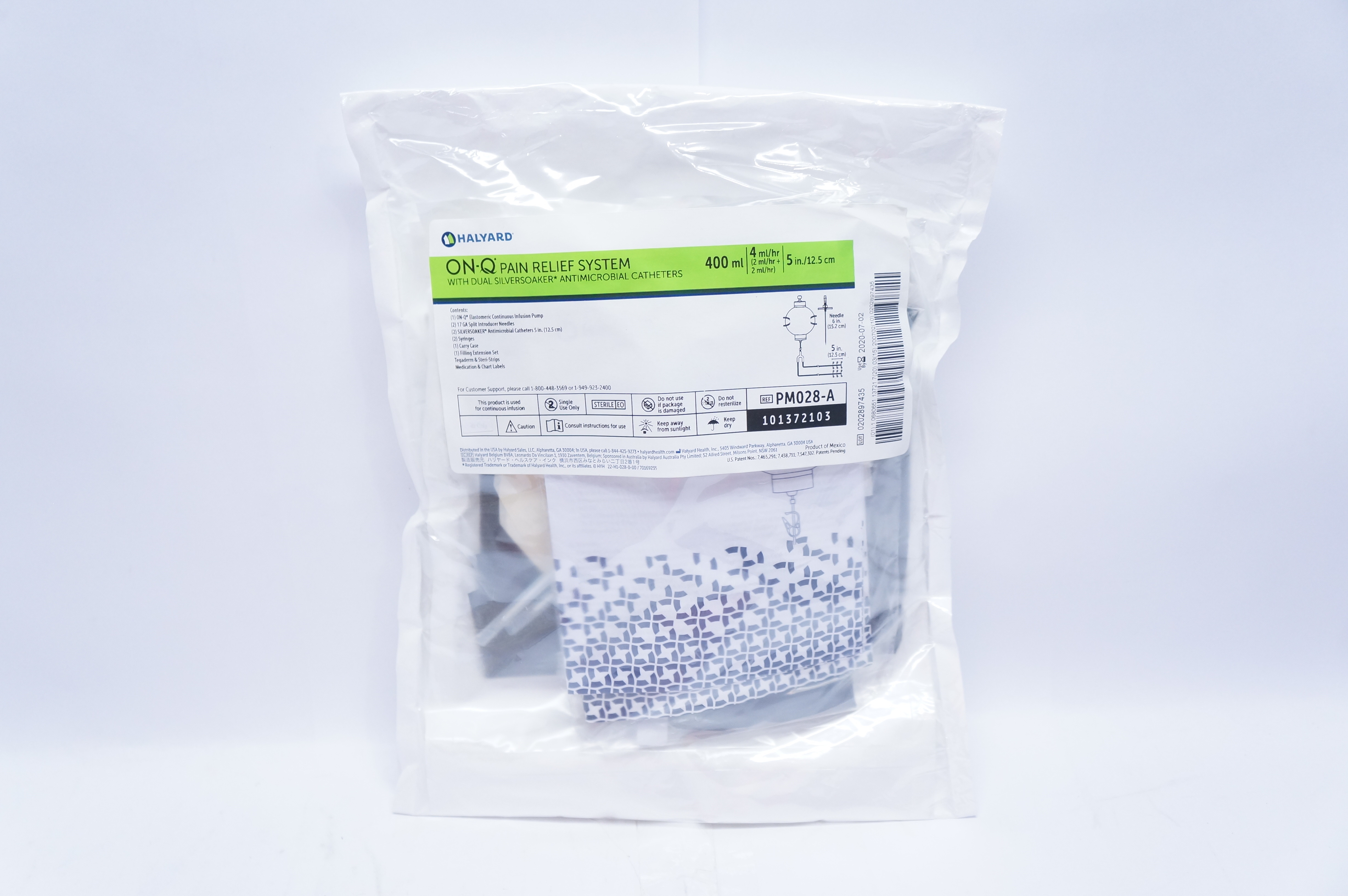 Halyard PM028-A ON-Q Pain Relief System 400ml, 4ml x 5inch (x)