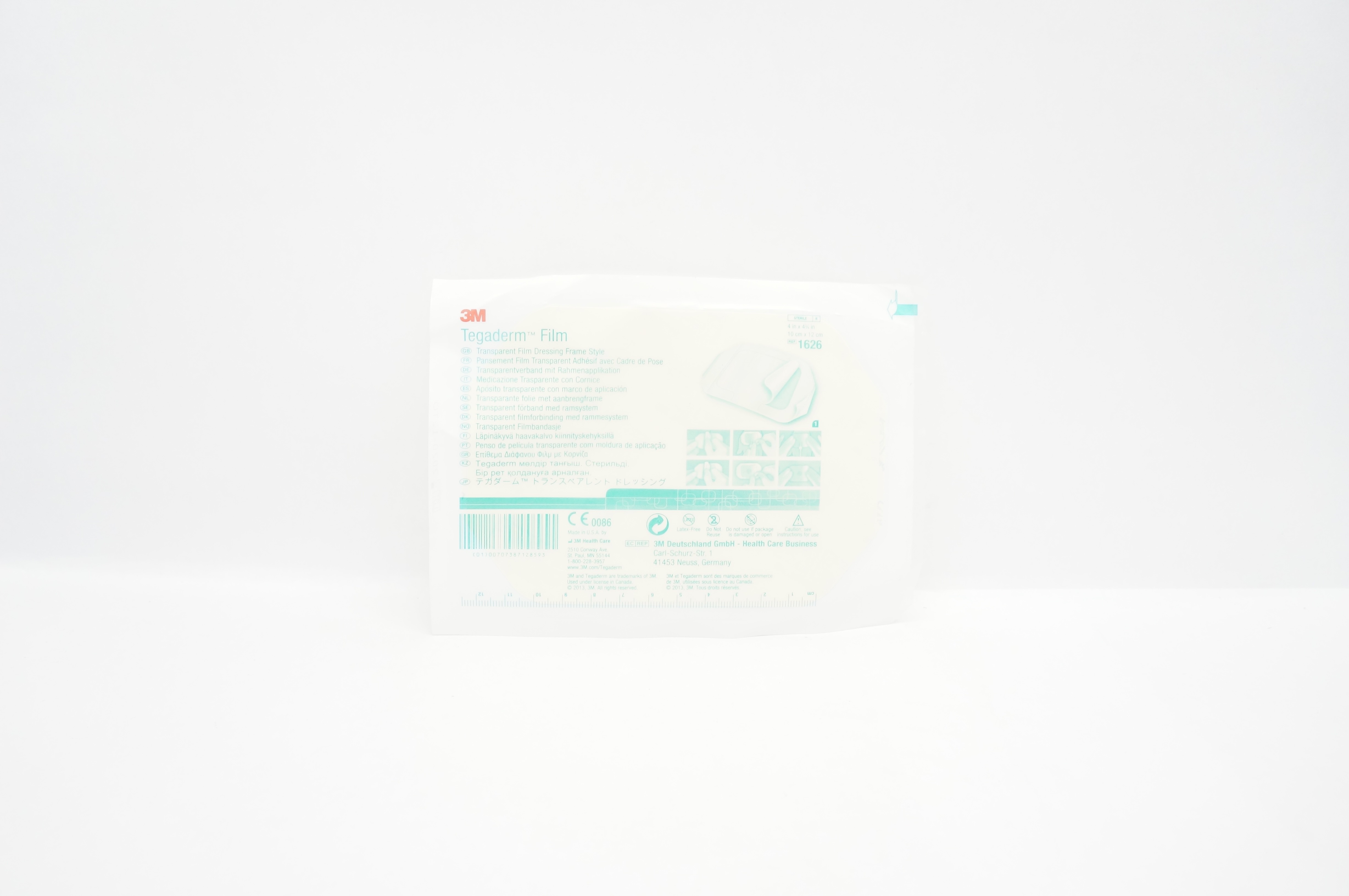 3M 1626 Tegaderm Transparent Film Dressing Frame Style 4inch x 4-3/4inch (x)