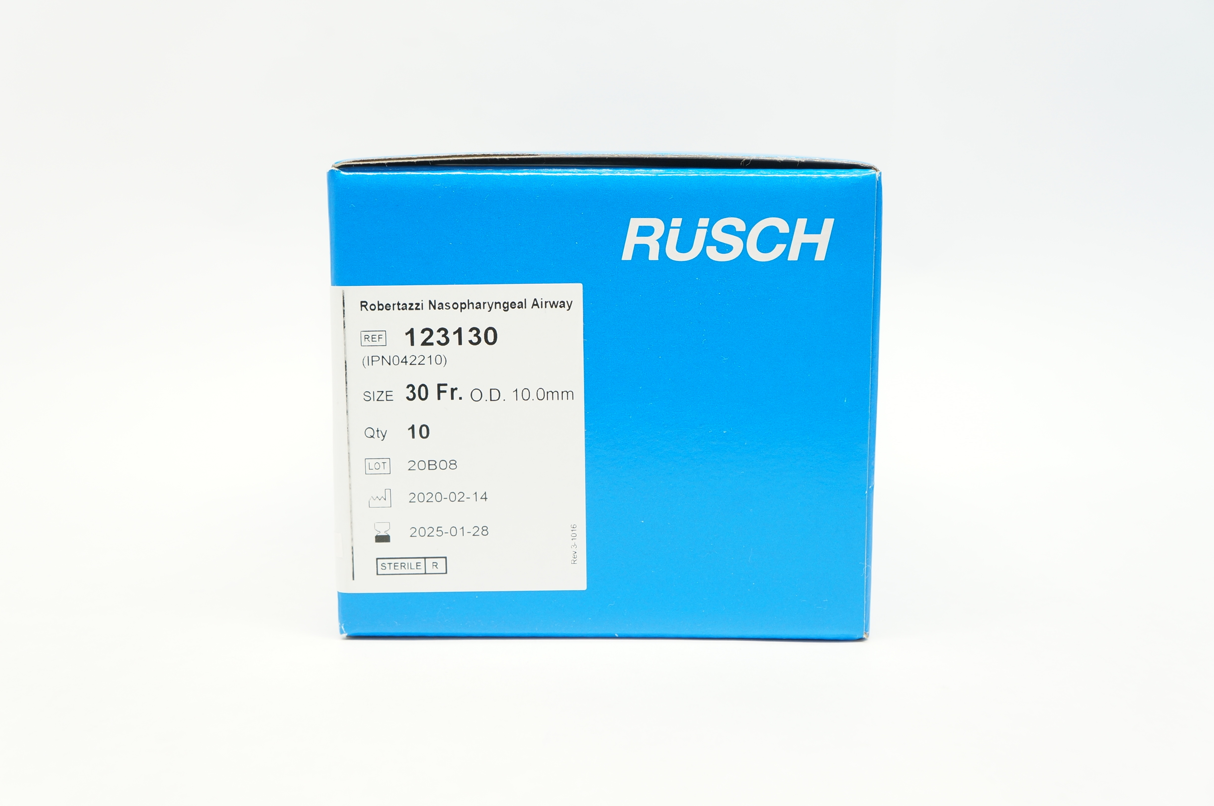Teleflex 123130 Rusch Robertazzi Nasopharyngeal Airway 30Fr OD 10.0mm -Box of 10