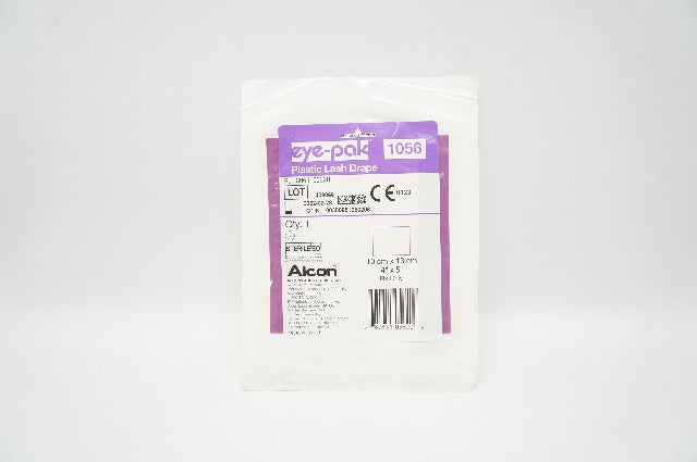 Alcon 8065105620 Eye-Pak Plastic Lash Drape 4 inch x 5 inch (x)