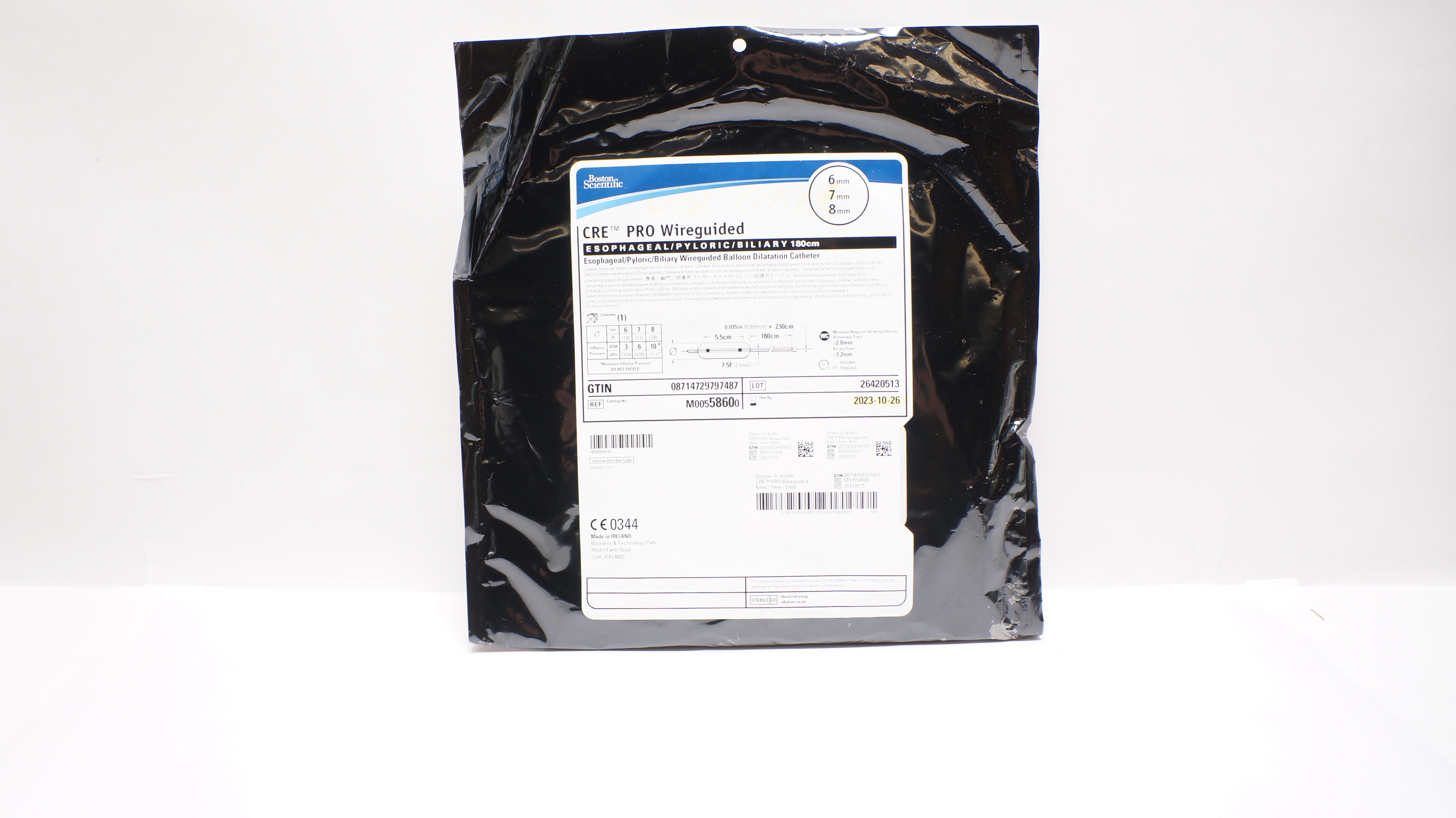 Boston Scientific 5860 CRE PRO Wireguided Ezophageal Dilatation Cath. 6x7x8mm(x)