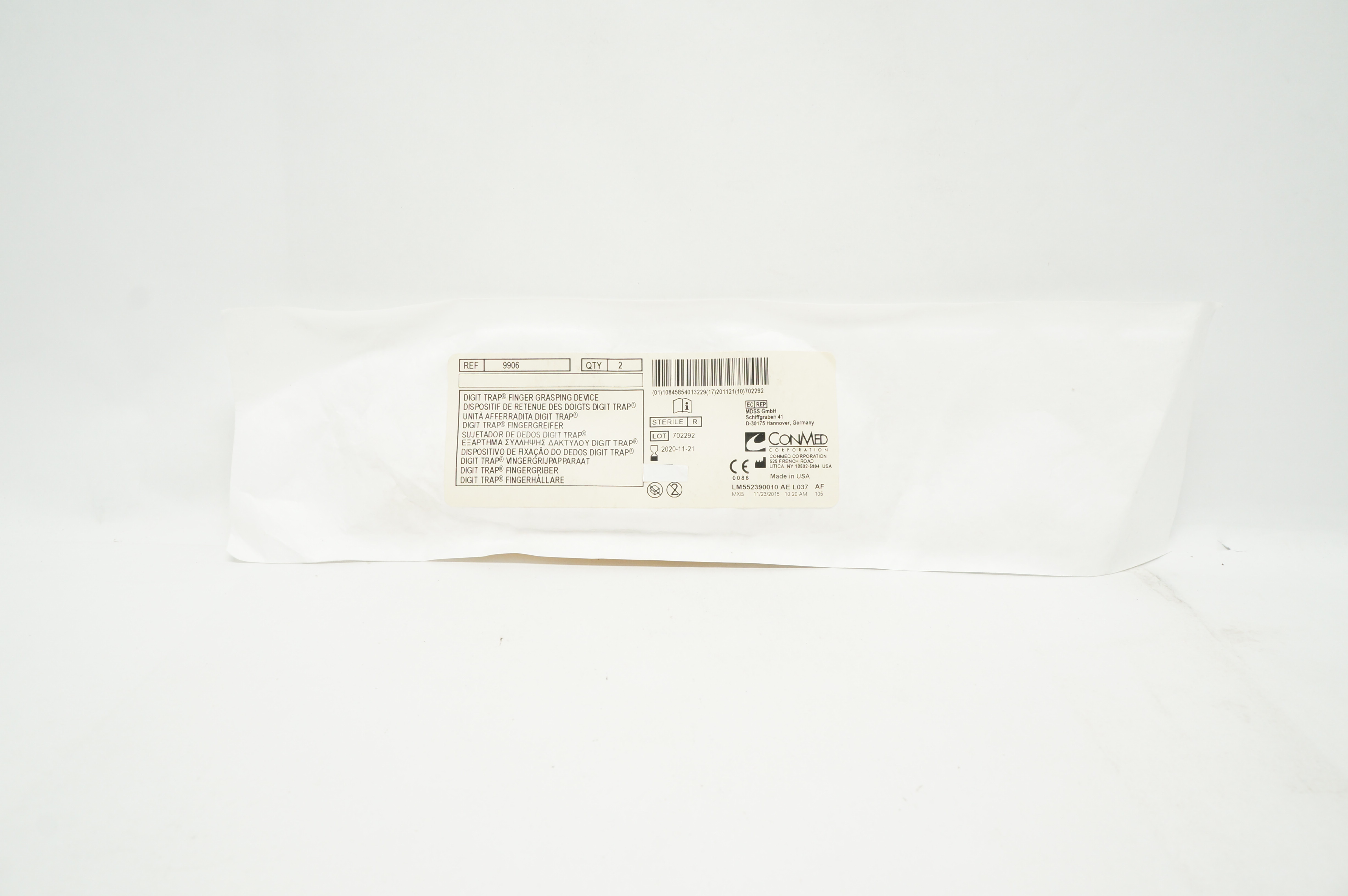 ConMed 9906 Digit Trap Finger Grasping Device (x) - Pack of 2