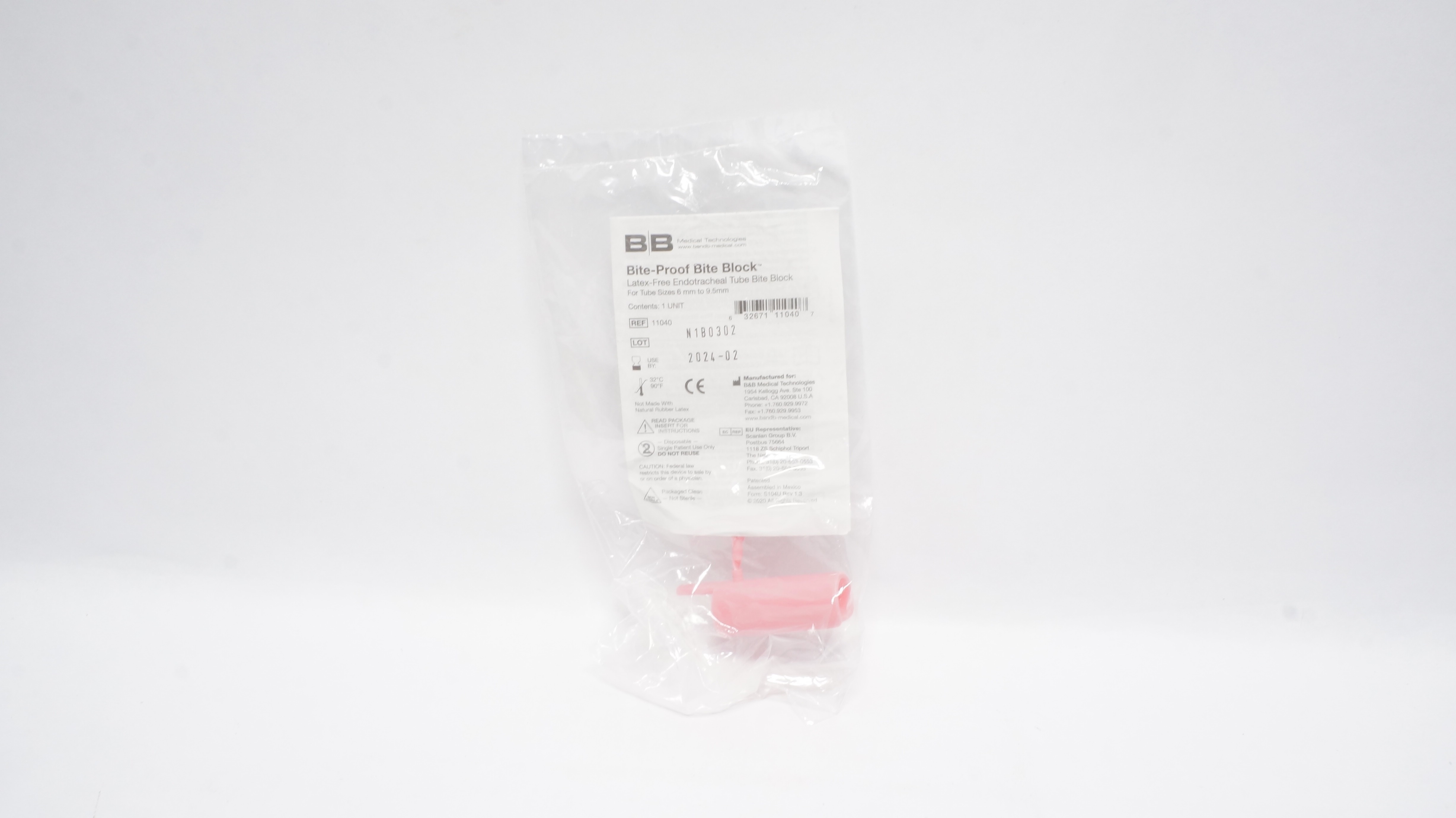 B&B Medical 11040 Bite-Proof Bite Block (x)