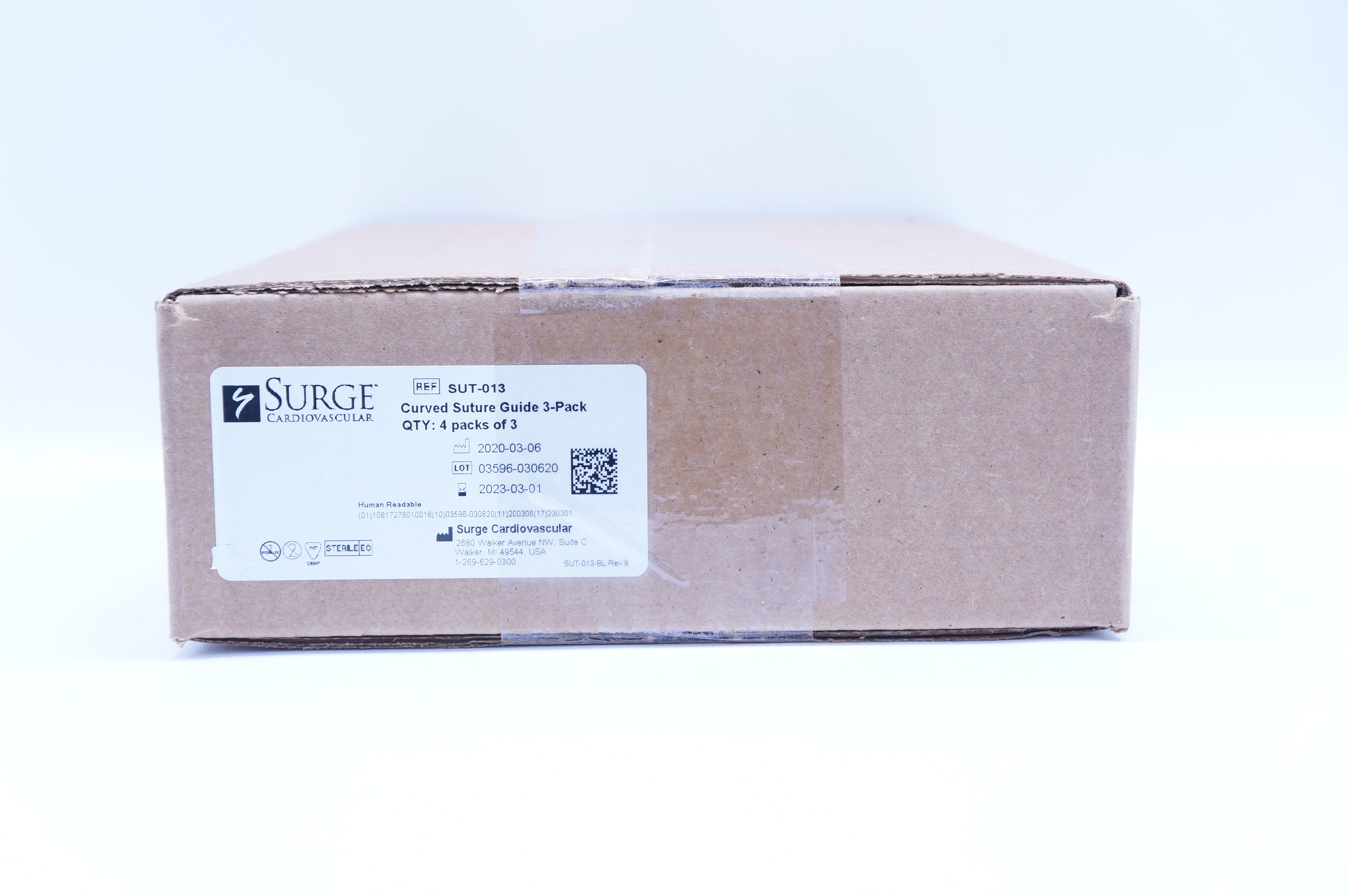 Surge Cardiovascular SUT-013 Curved Stre Guide 3-Pack - Case of 12