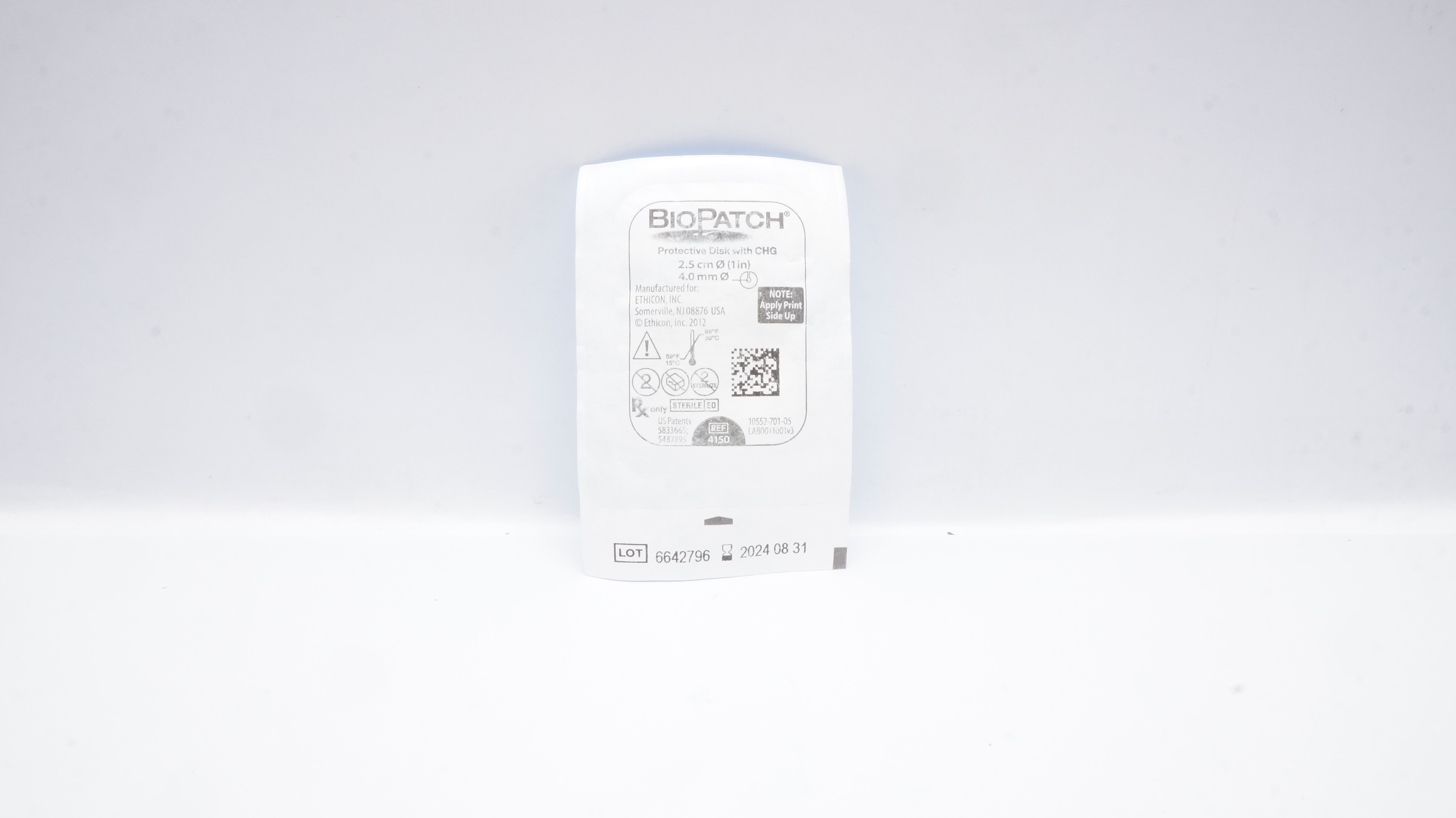 Ethicon 4150 BioPatch Protective Disk with CHG 1inch x 4.0mm (x)