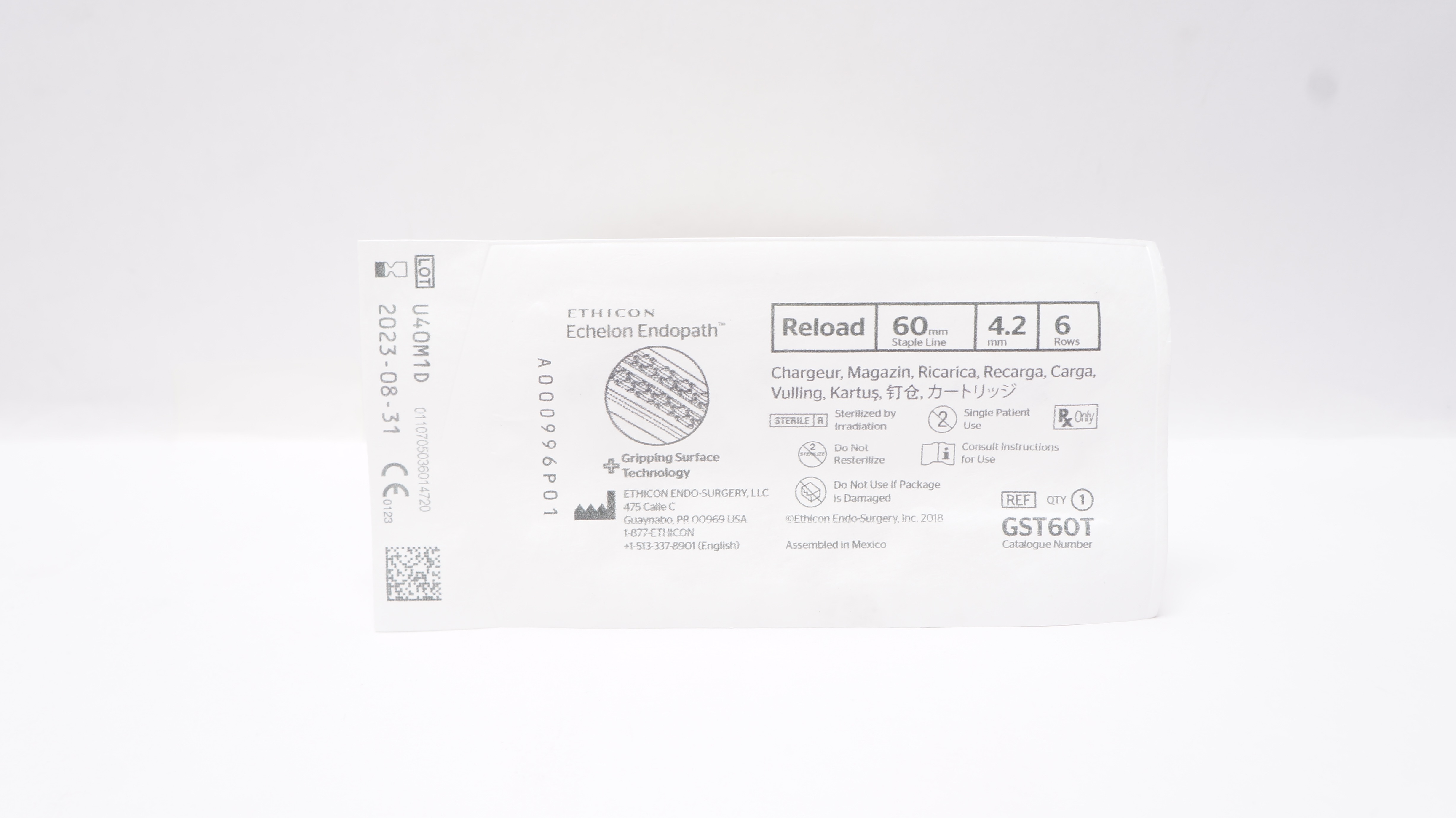 Ethicon GST60T Endopath Echelon Reload 60mm x 4.2mm 6 Rows (x)