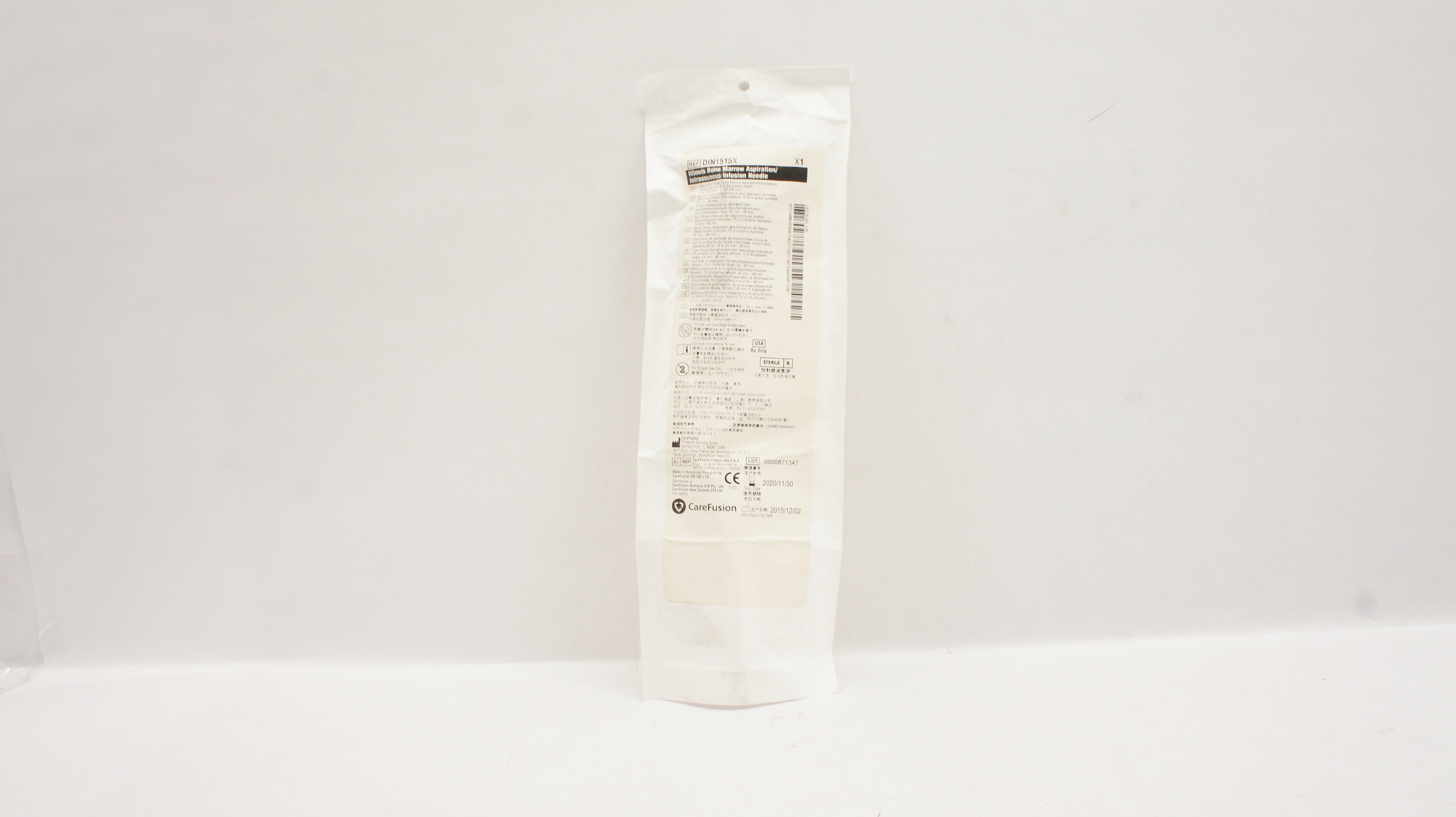 CareFusion DIN1515X Bone Marrow Aspiration/Intraosseous Infusion Ndle 15G (x)