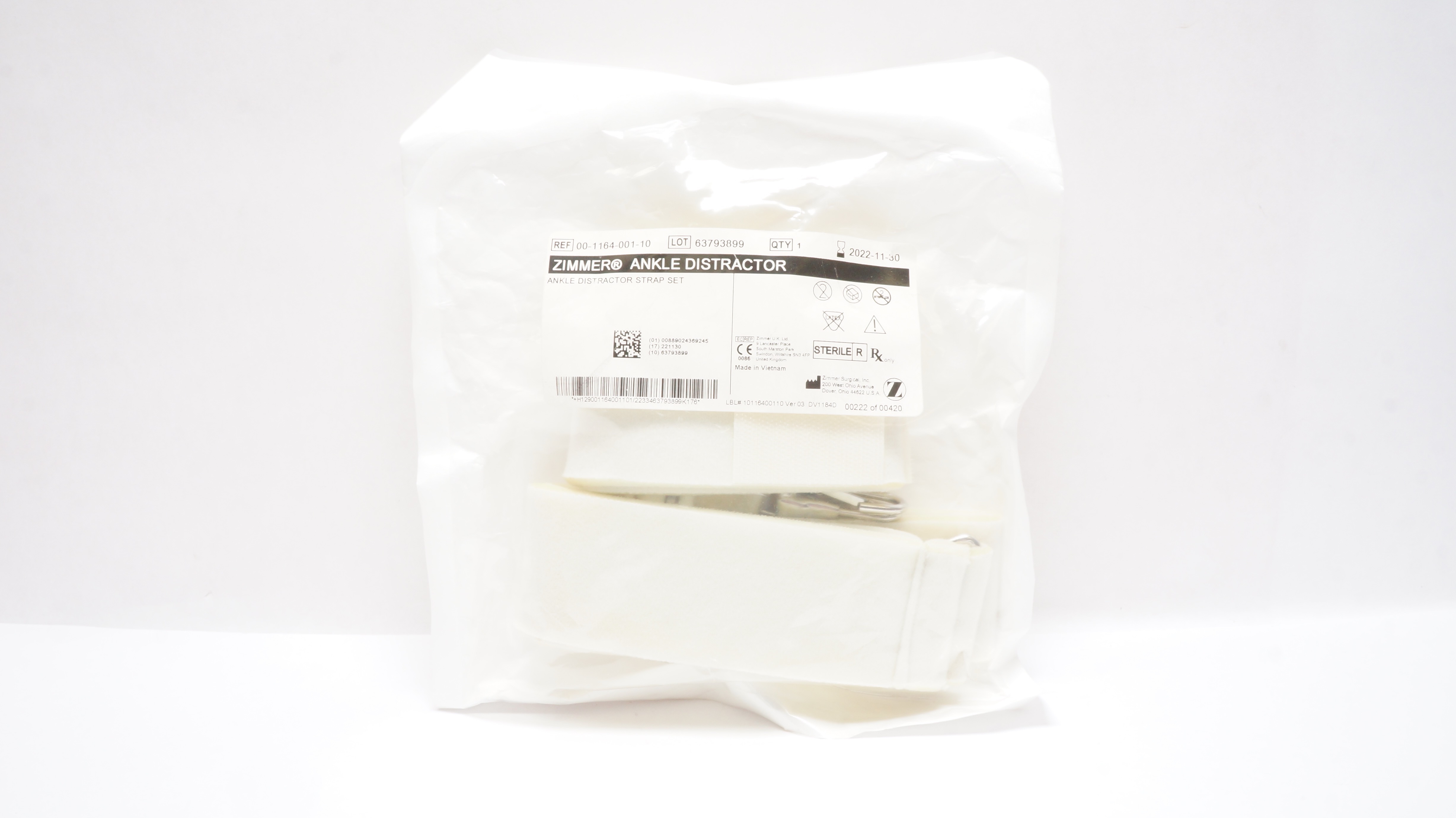 Zimmer 00-1164-001-10 Ankle Distractor Strap Set (x)