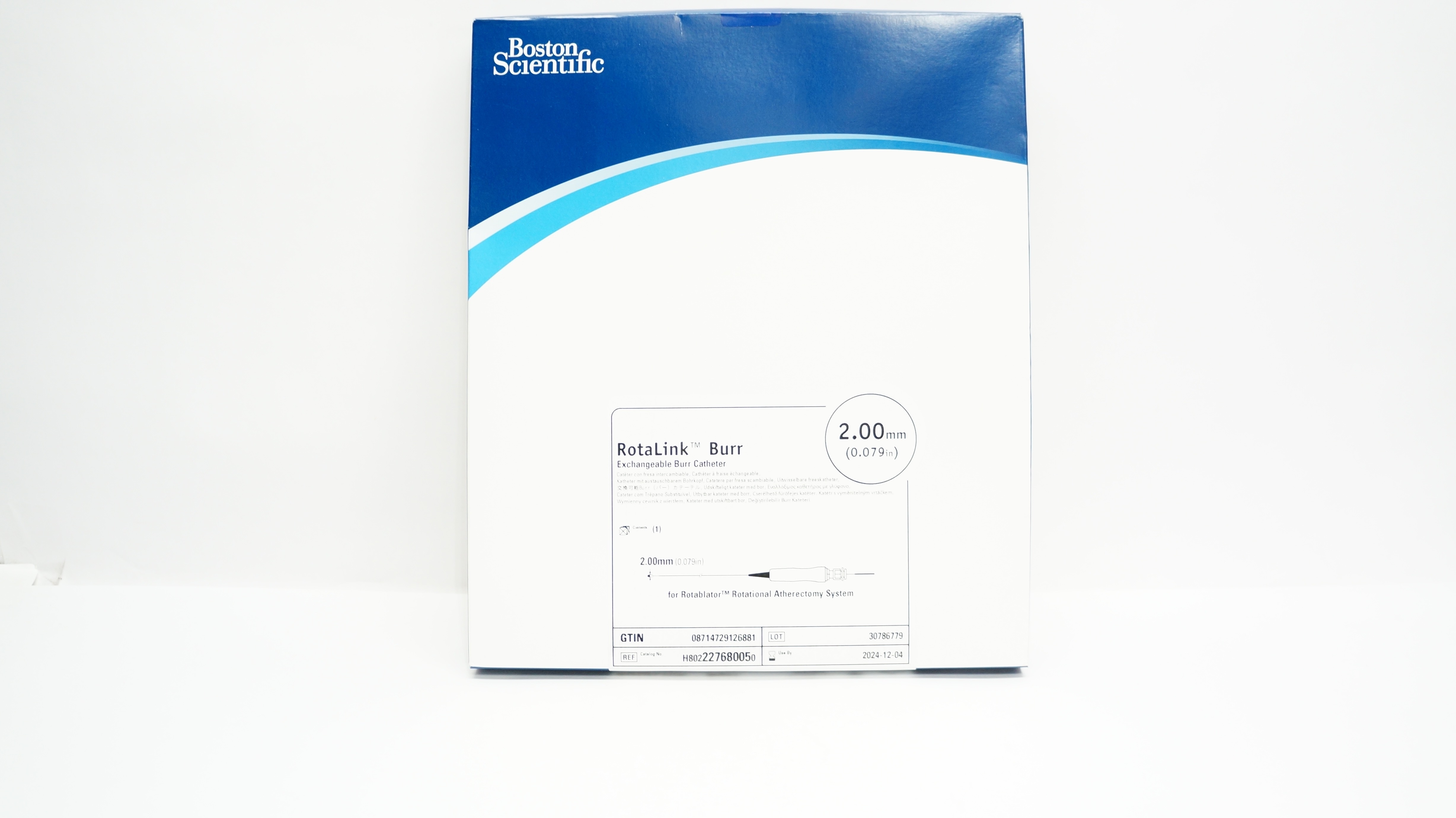 Boston Scientific H802227680050 RotaLink Exchangable Burr Cath. 0.079inch (x)
