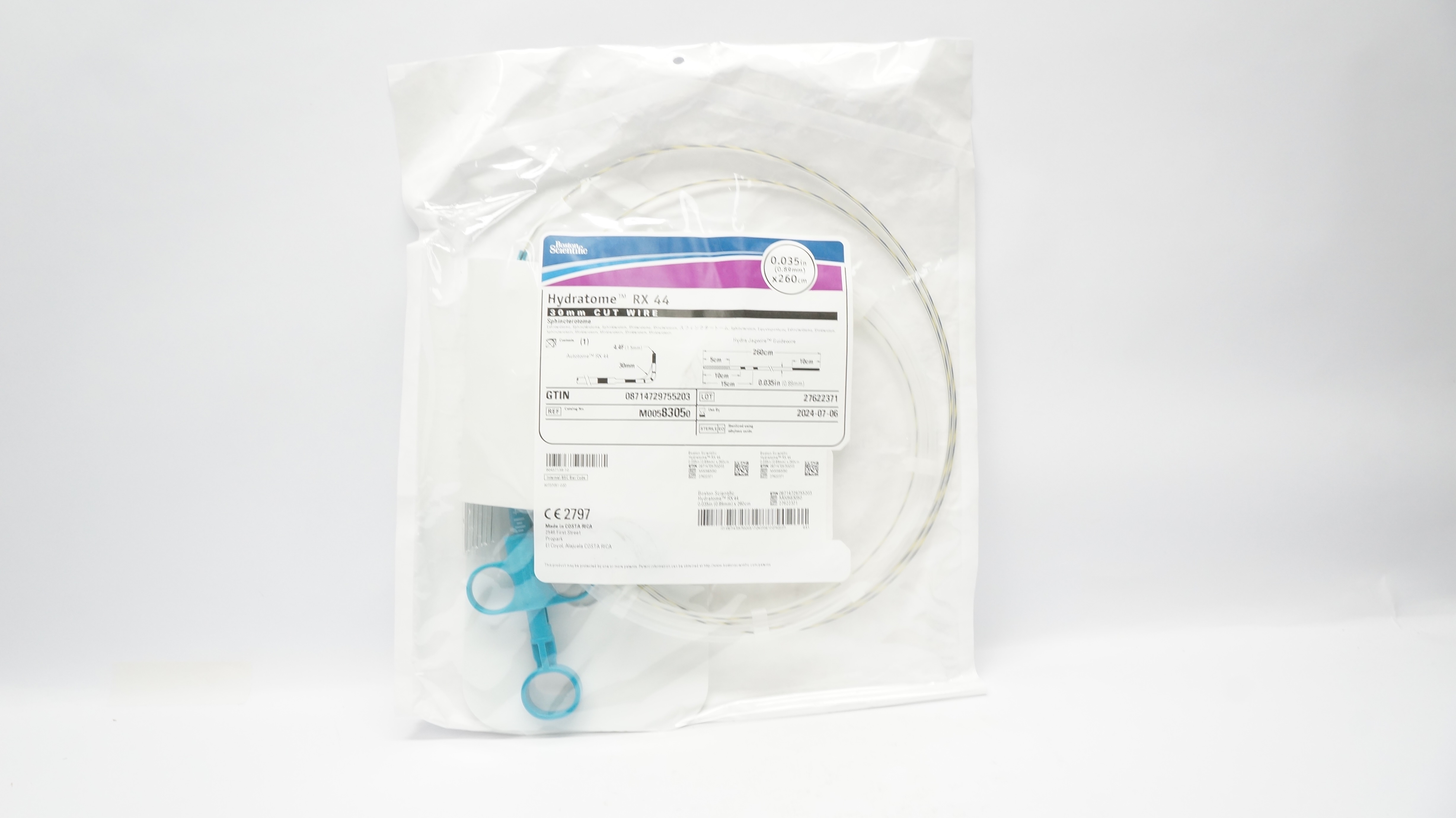 Boston Scientific 8305 Hydratome, Sphincterotome RX44 0.035inch x 260cm (x)