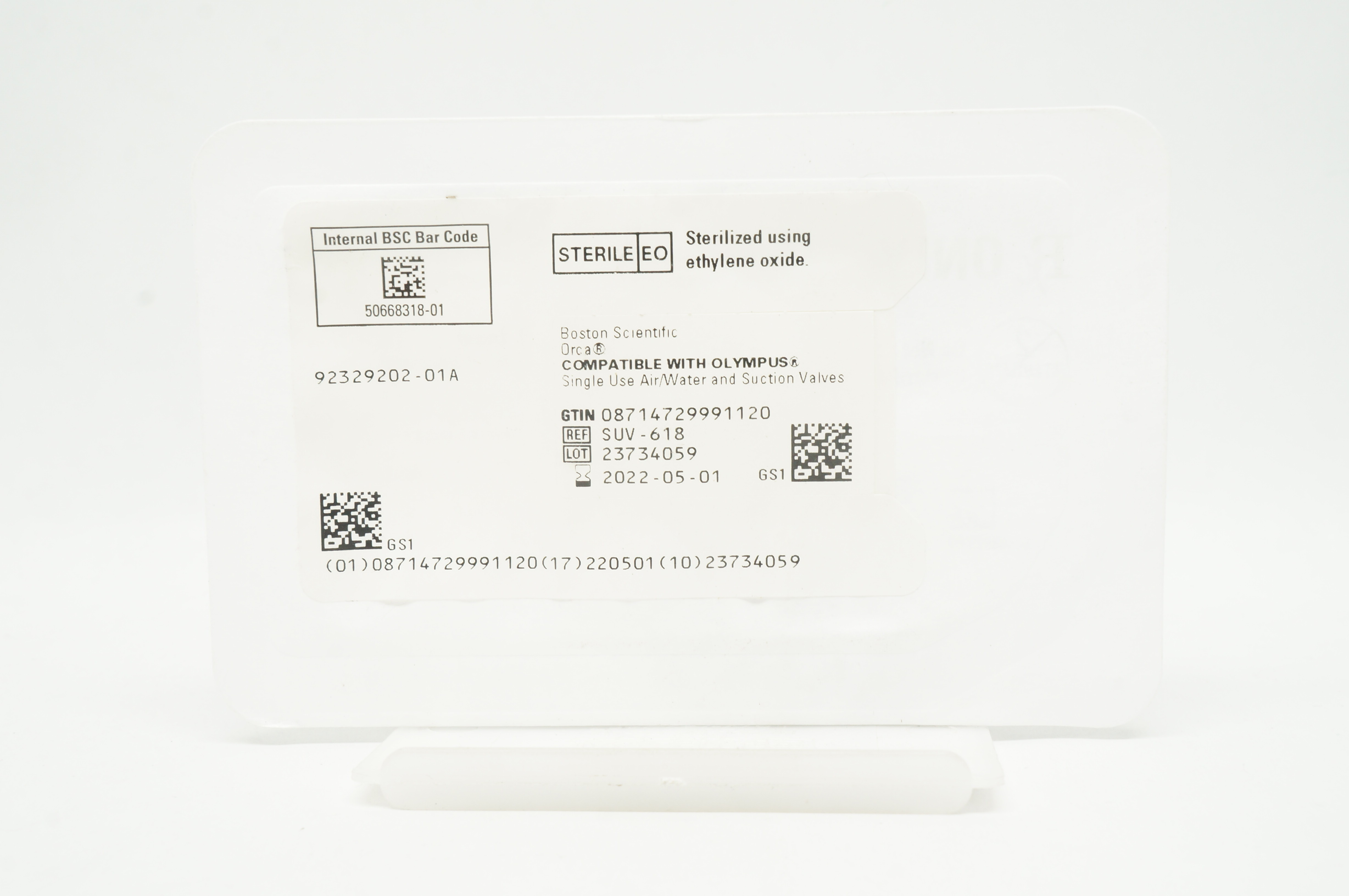 Boston Scientific SUV-618 Orca Sterile, Single Use Air/Water and Suction Valves