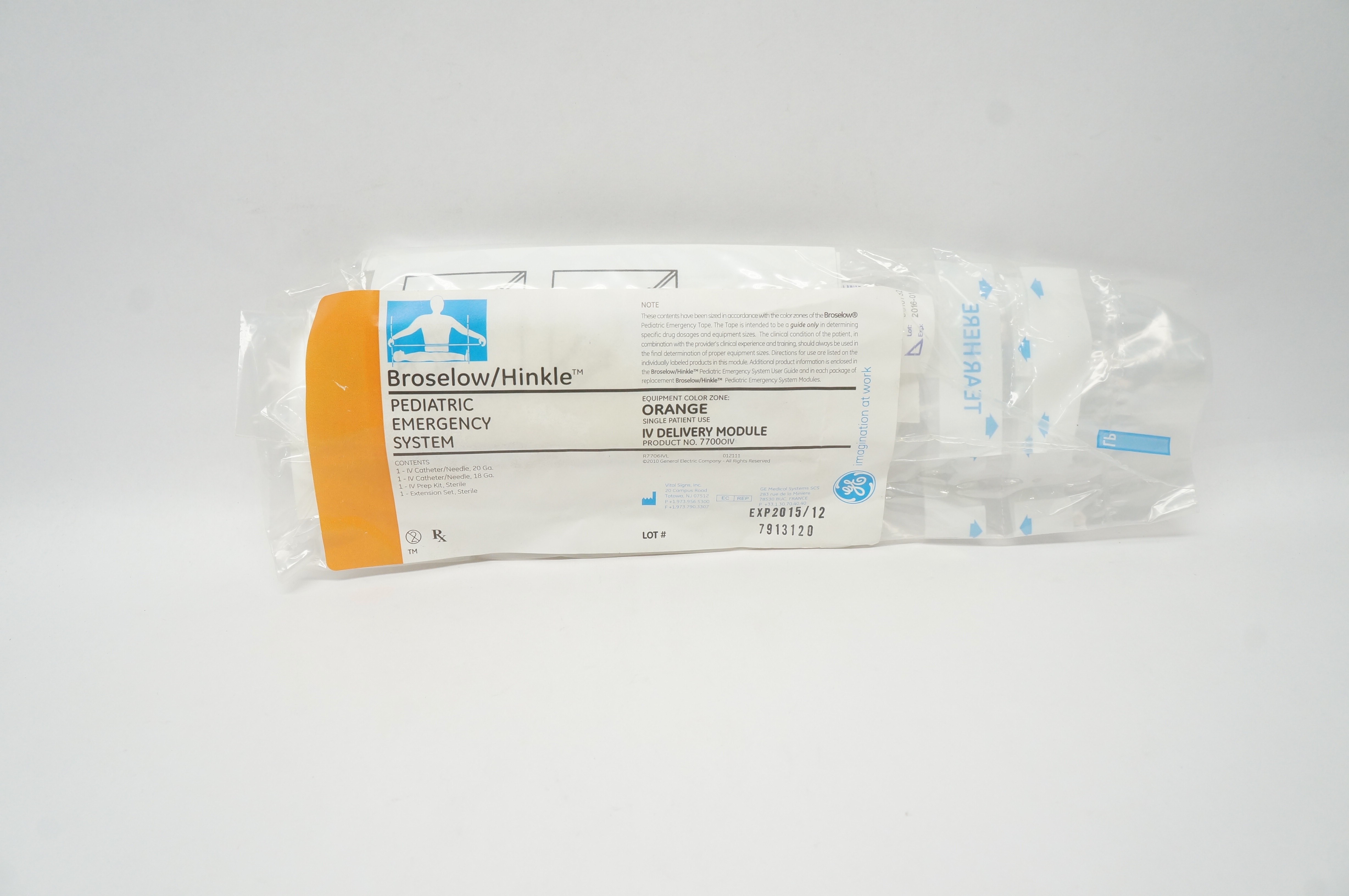 GE 7700OIV Broselow/Hinkle, Orange IV Delivery Module (x)