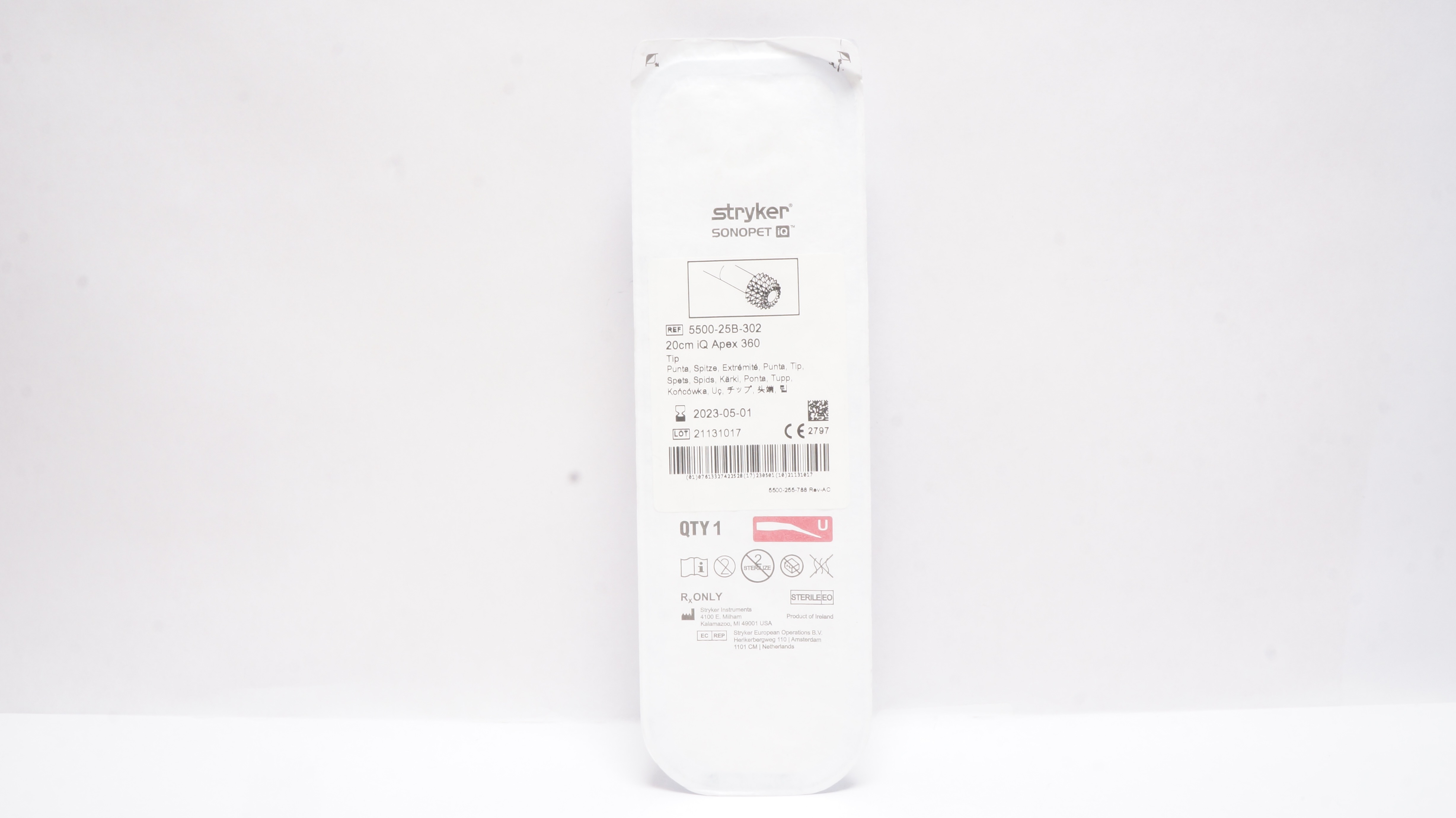 Stryker 5500-25B-302 Sonopet 20cm iQ Apex 360 (x)