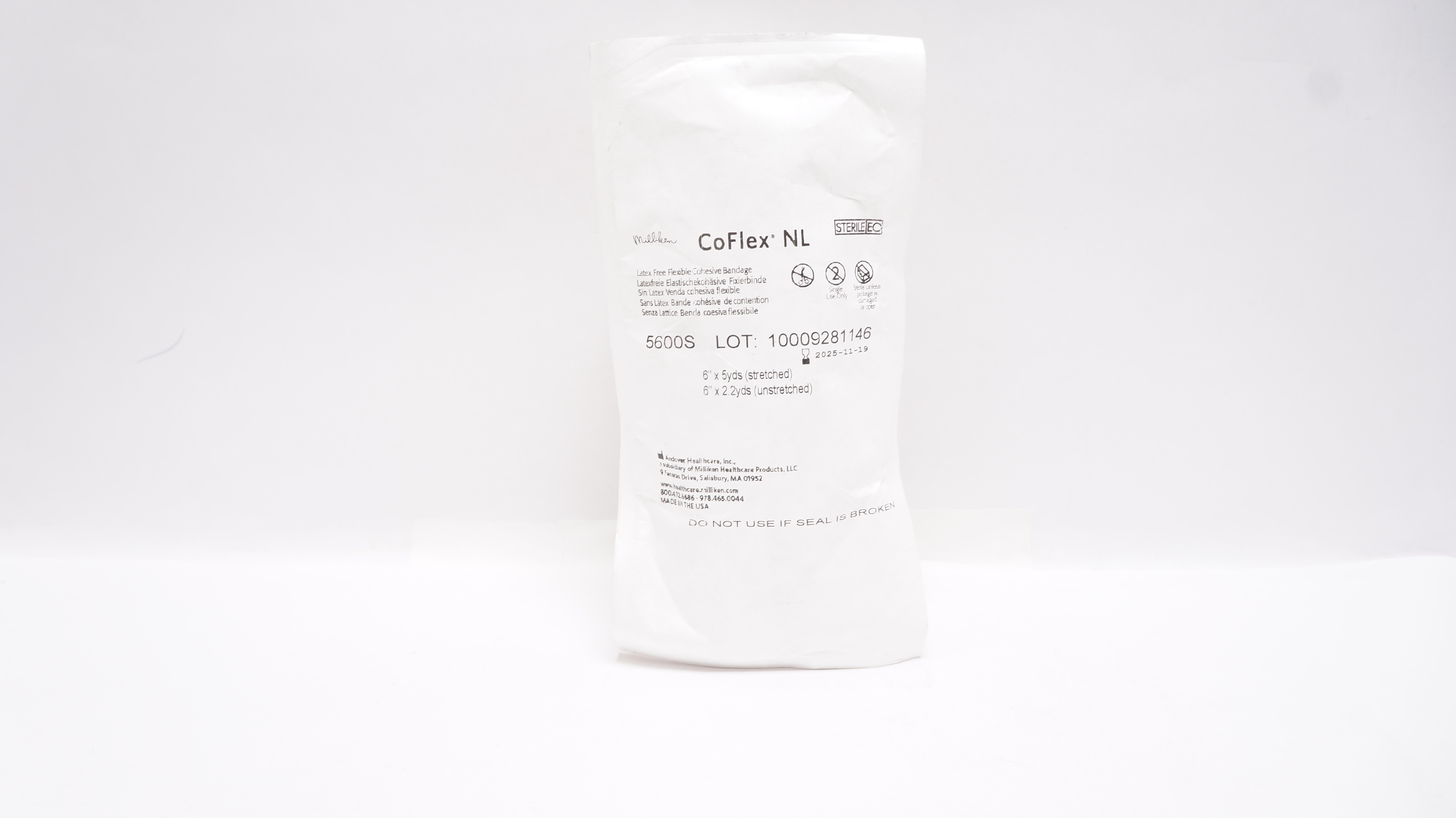 Andover 5600S Co-Flex NL Flexible Cohesive Bandage 6inch x 5yds.