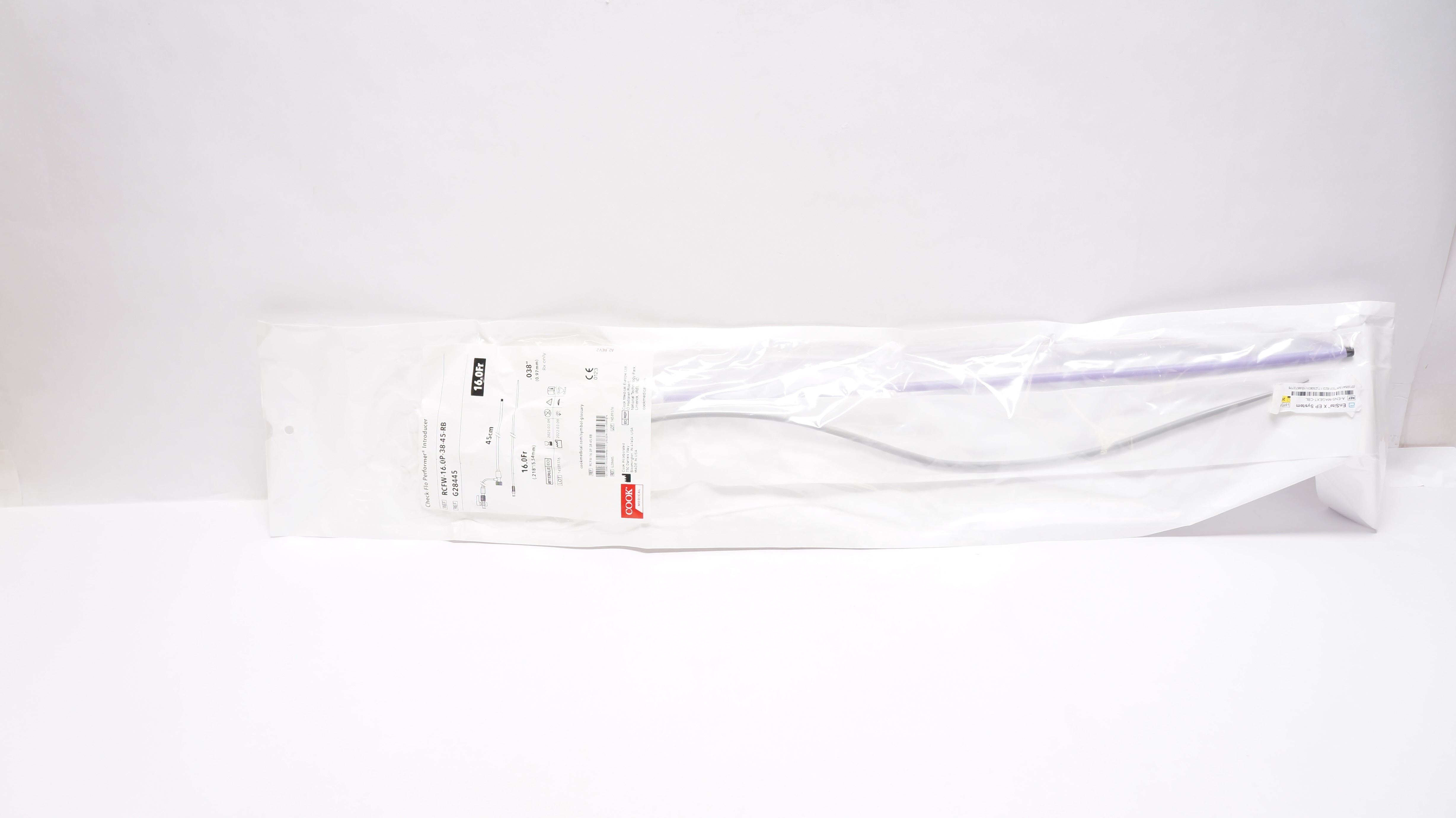 Cook Medical G28445 Performer Check-Flo Introducer 16.0Fr x 45cm x 0.038inch