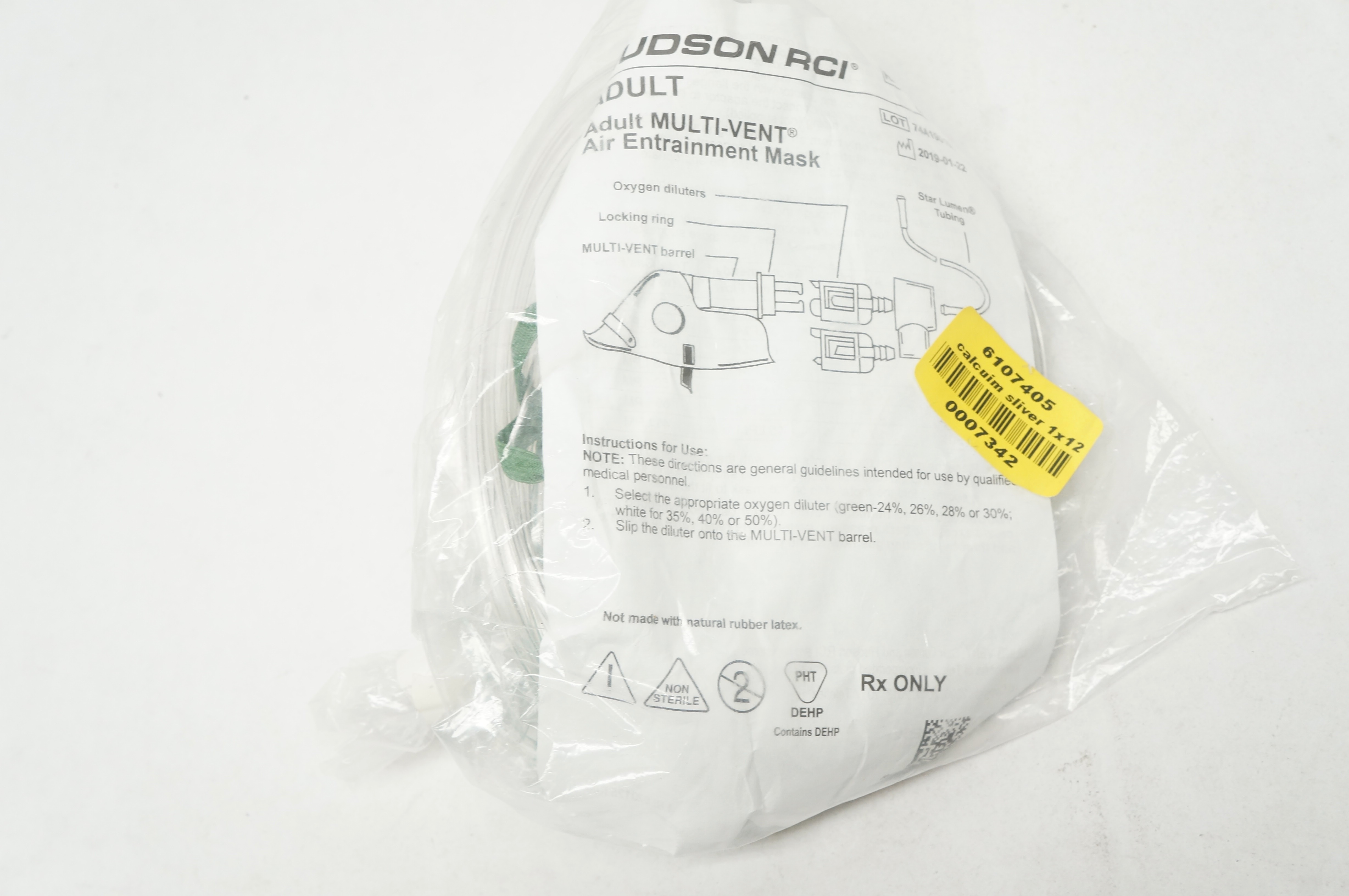 Teleflex 1088 Hudson RCI Adult Multi-Vent Air Entrainment Mask