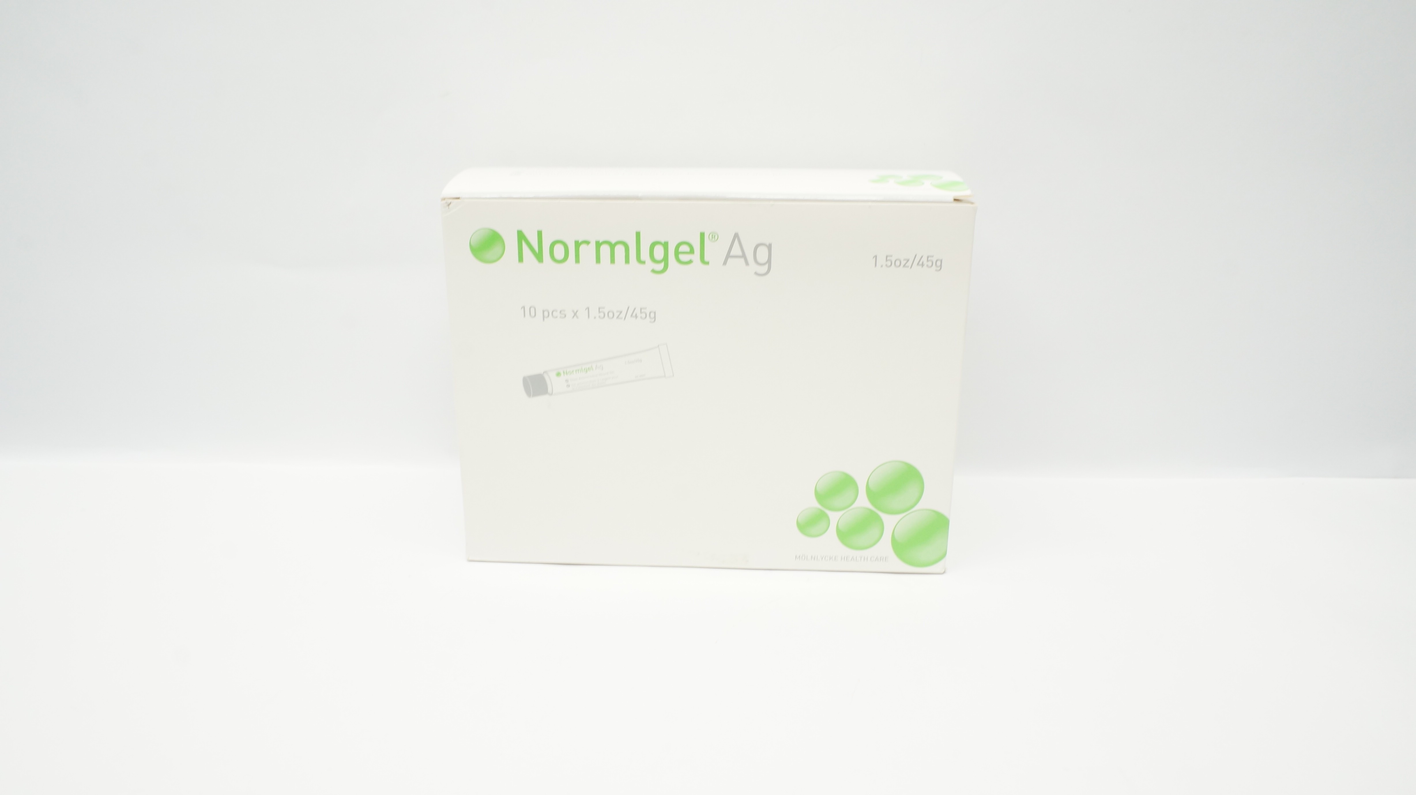 Molnlycke 350450 Normlgel Ag, Silver Antimicrobial Wound Gel 1.5oz - Box of 10