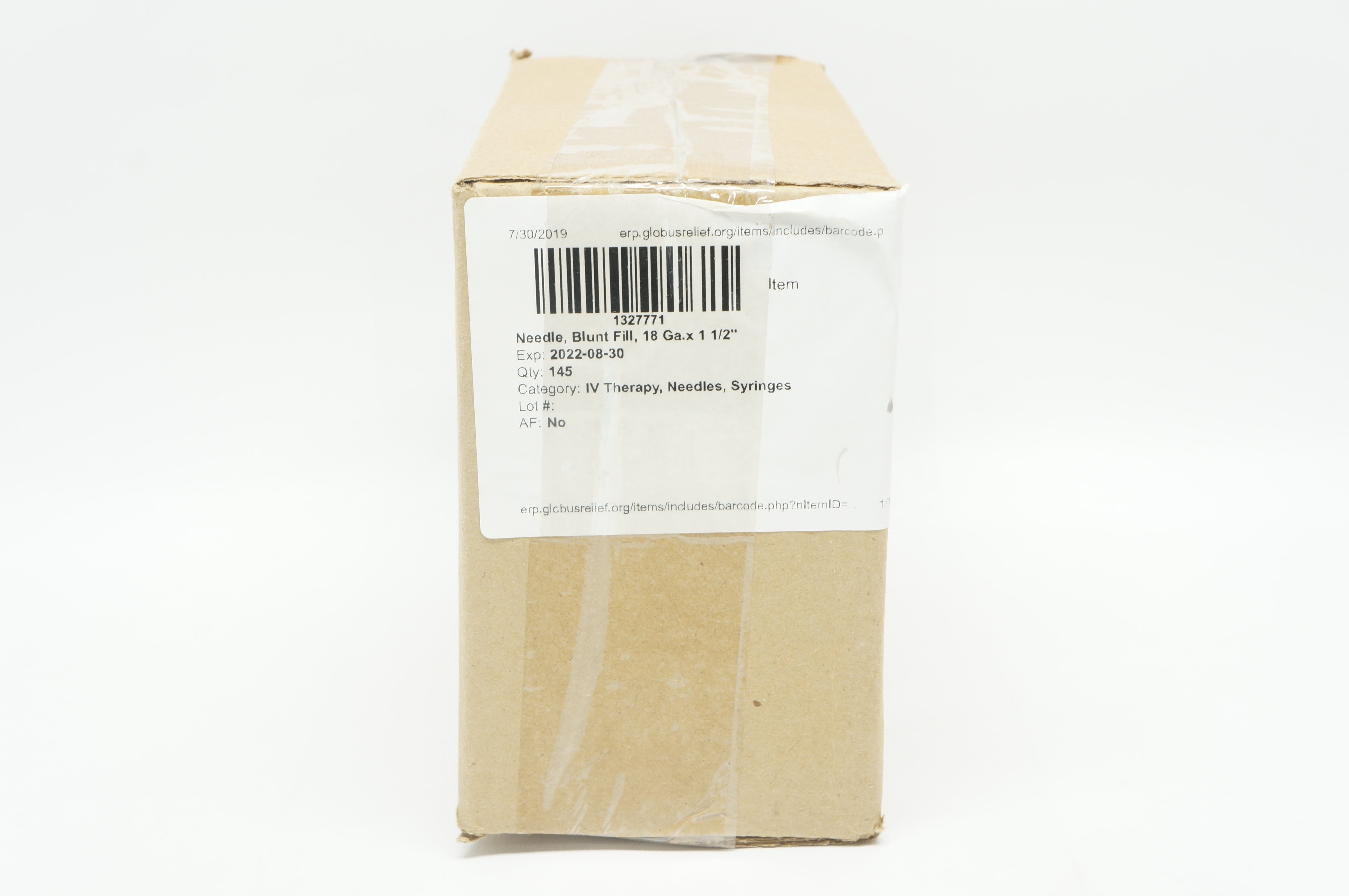 Blunt Fill Ndle. with Filter 18G x 1-1/2inch - Box of 145