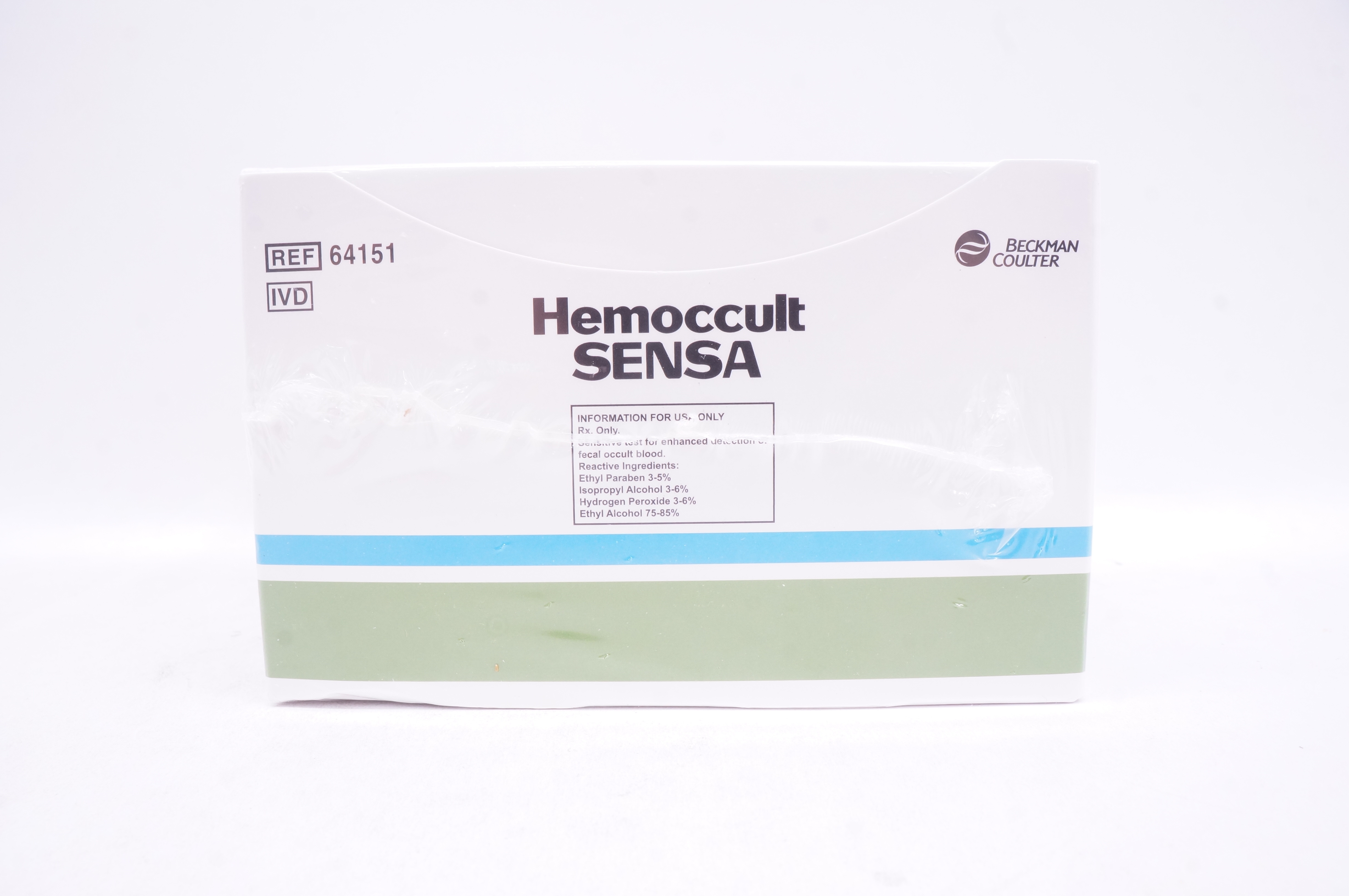 Beckman Coulter 64151 Hemoccult Sensa Sensitive Test Single Slides - Box of 100
