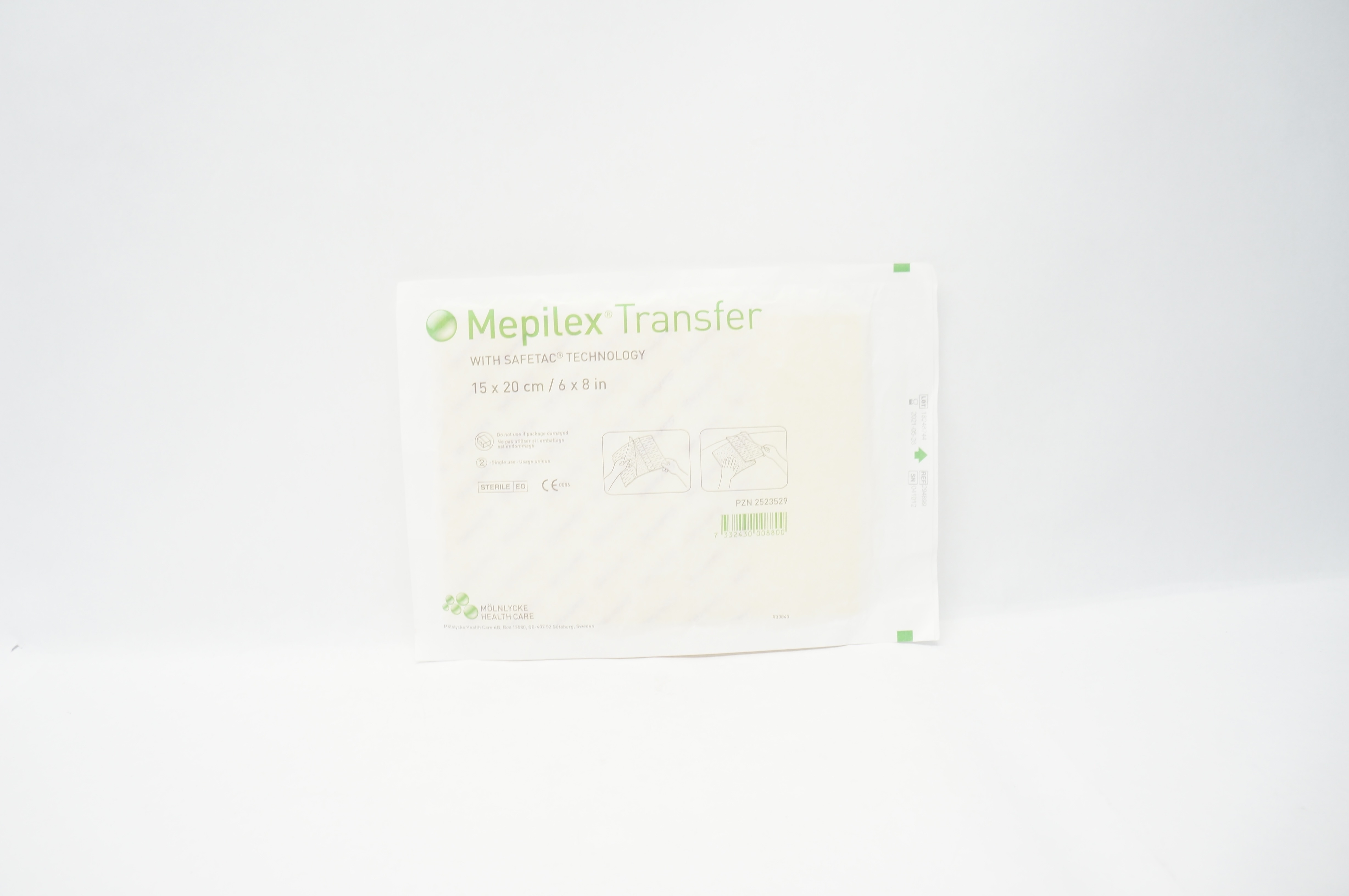 Molnlycke 294899 Mepilex Transfer Soft Silicone Exudate Dressing 6 x 8 inch (x)