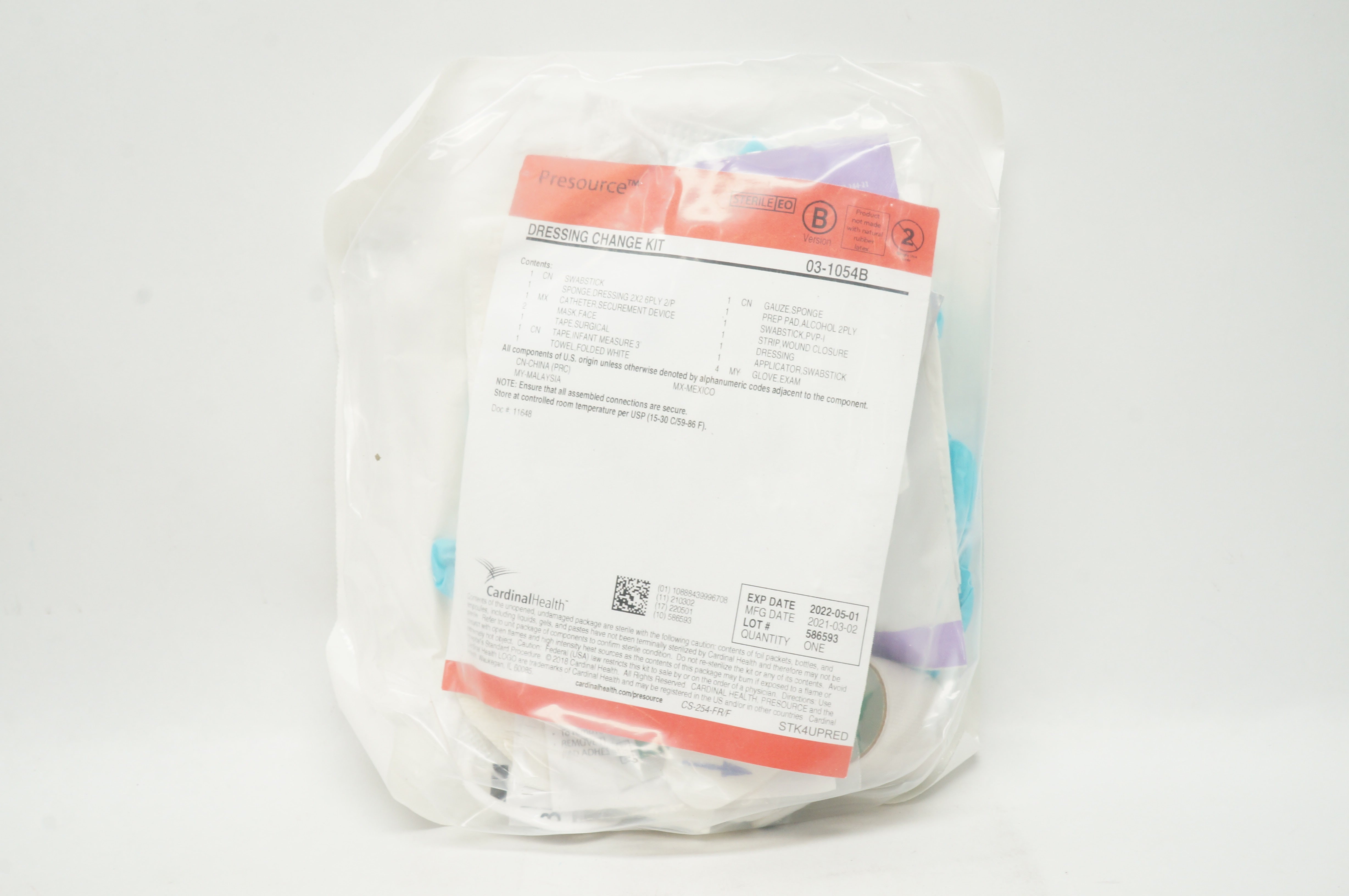 Cardinal Health 03-1054B Presource Dressing Change Kit