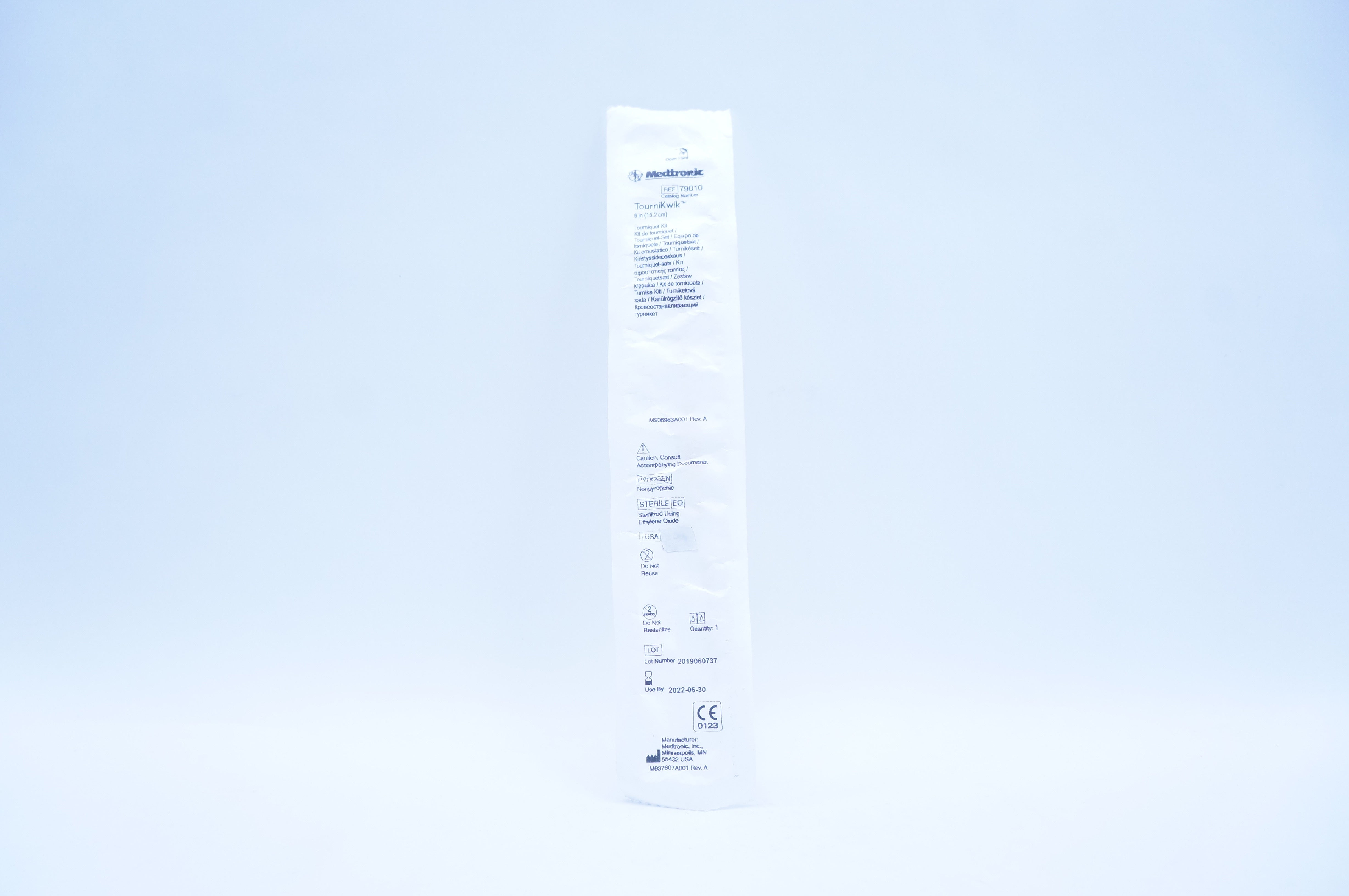 Medtronic 79010 TourniKwik Tourniquet Kit 6inch