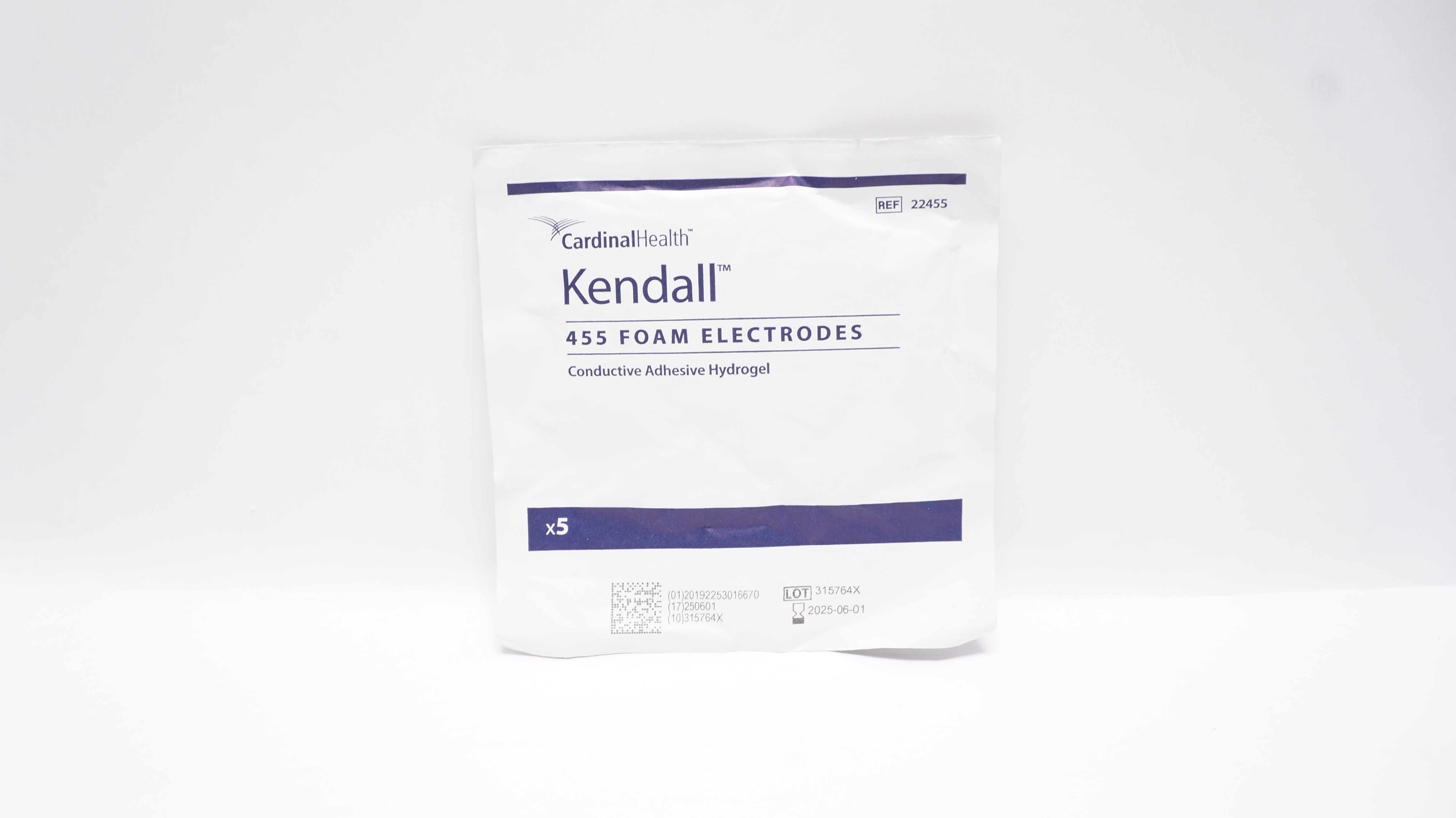 Cardinal Health 22455 Kendall 455 Foam Electrodes - Pack of 5