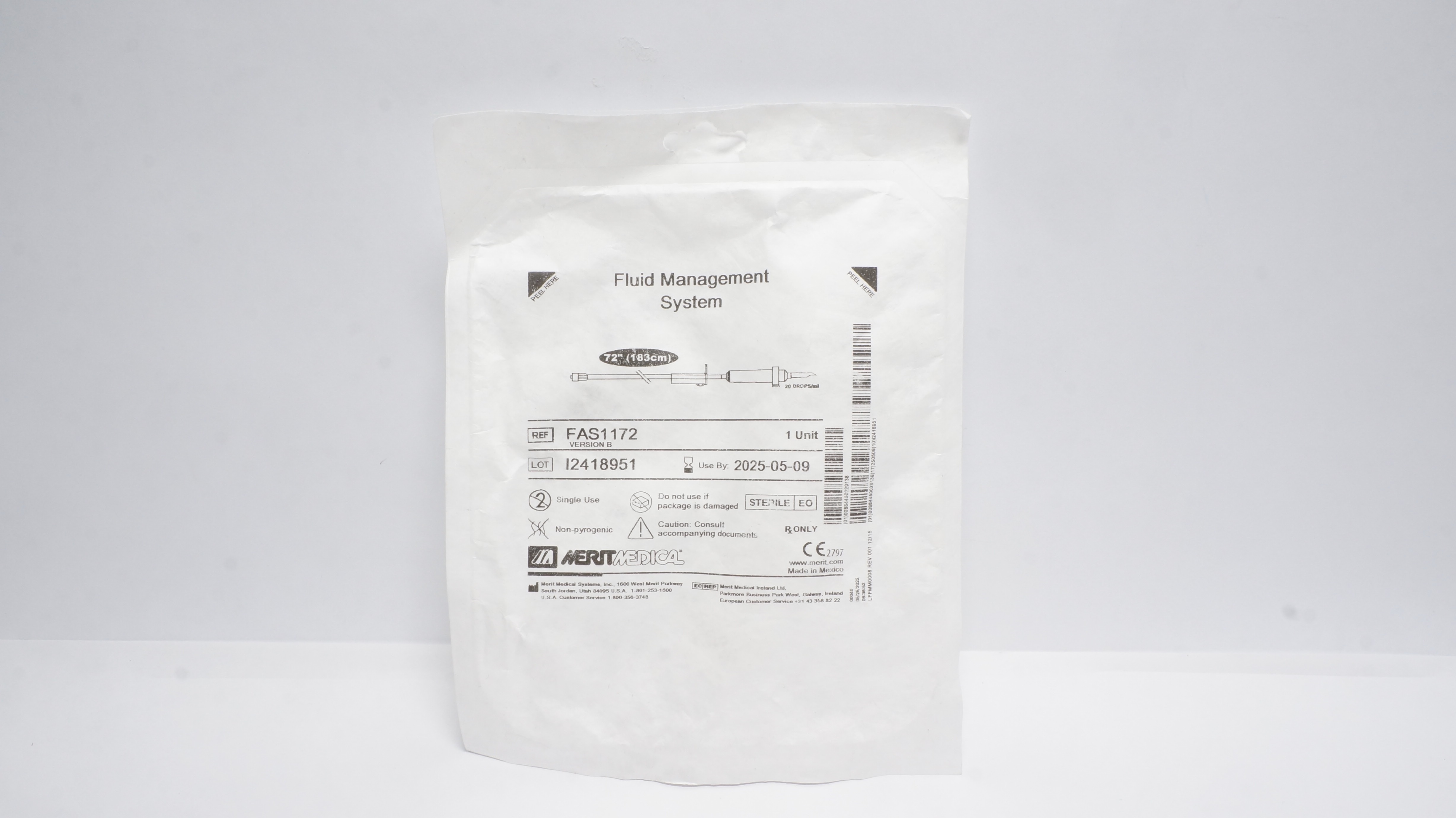Merit Medical FAS1172 Fluid Management System 72In (x)