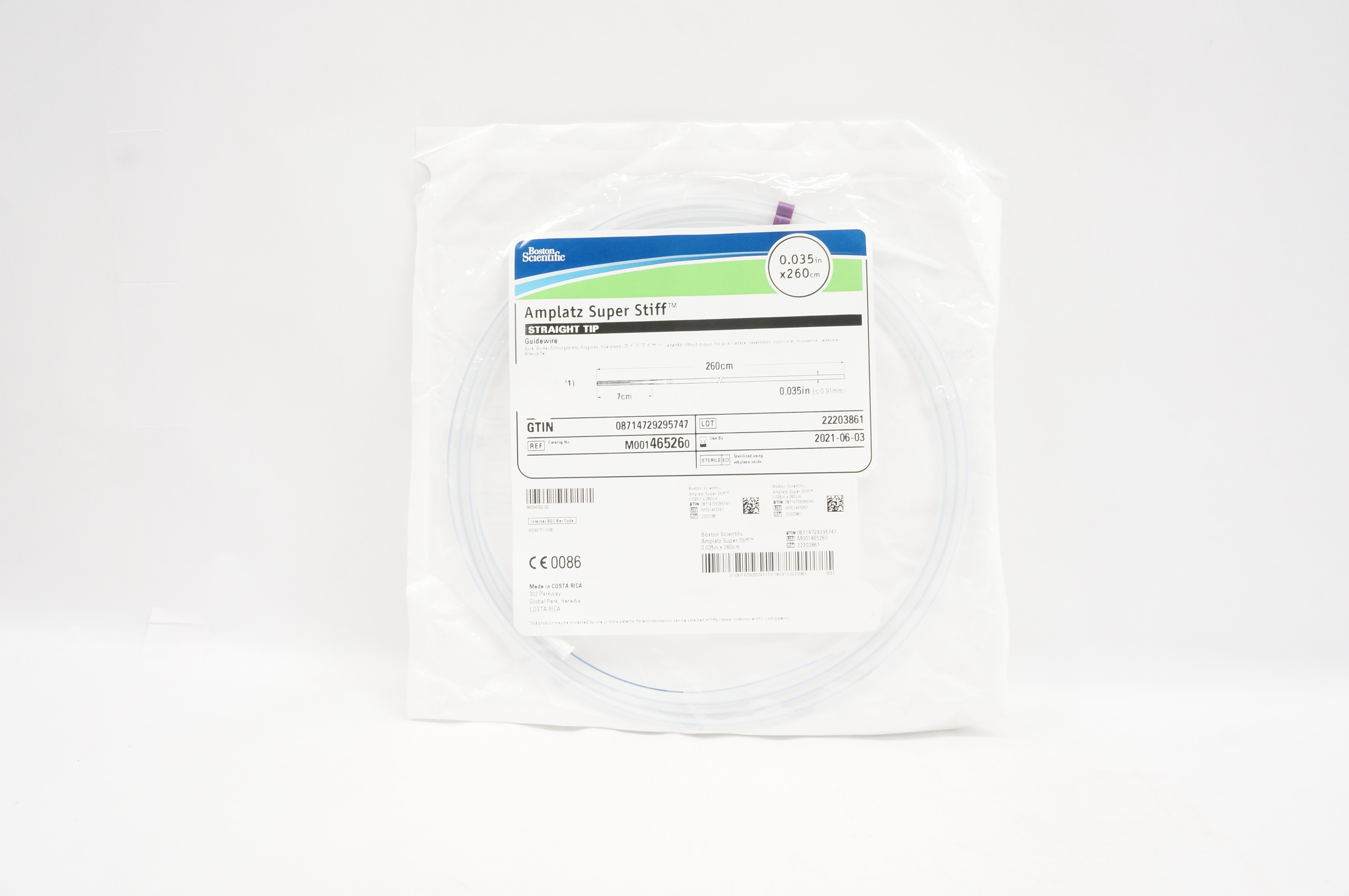 Boston Scientific M001465260 Amplatz Super Stiff Guidewire 0.035inch x 260cm (x)