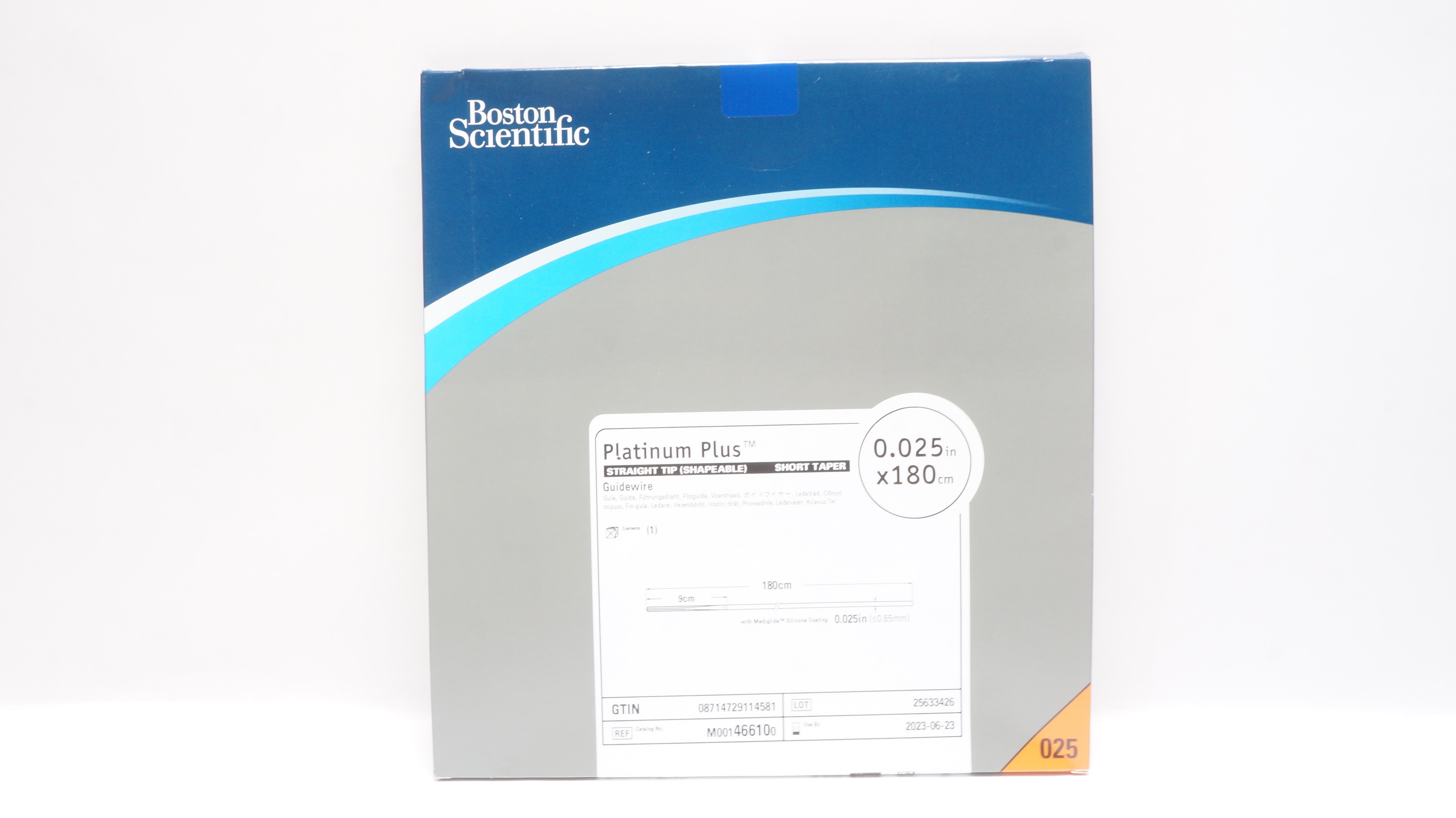 Boston Scientific 46610 Straight Tip Guidewire 0.025inch x 180cm (x)