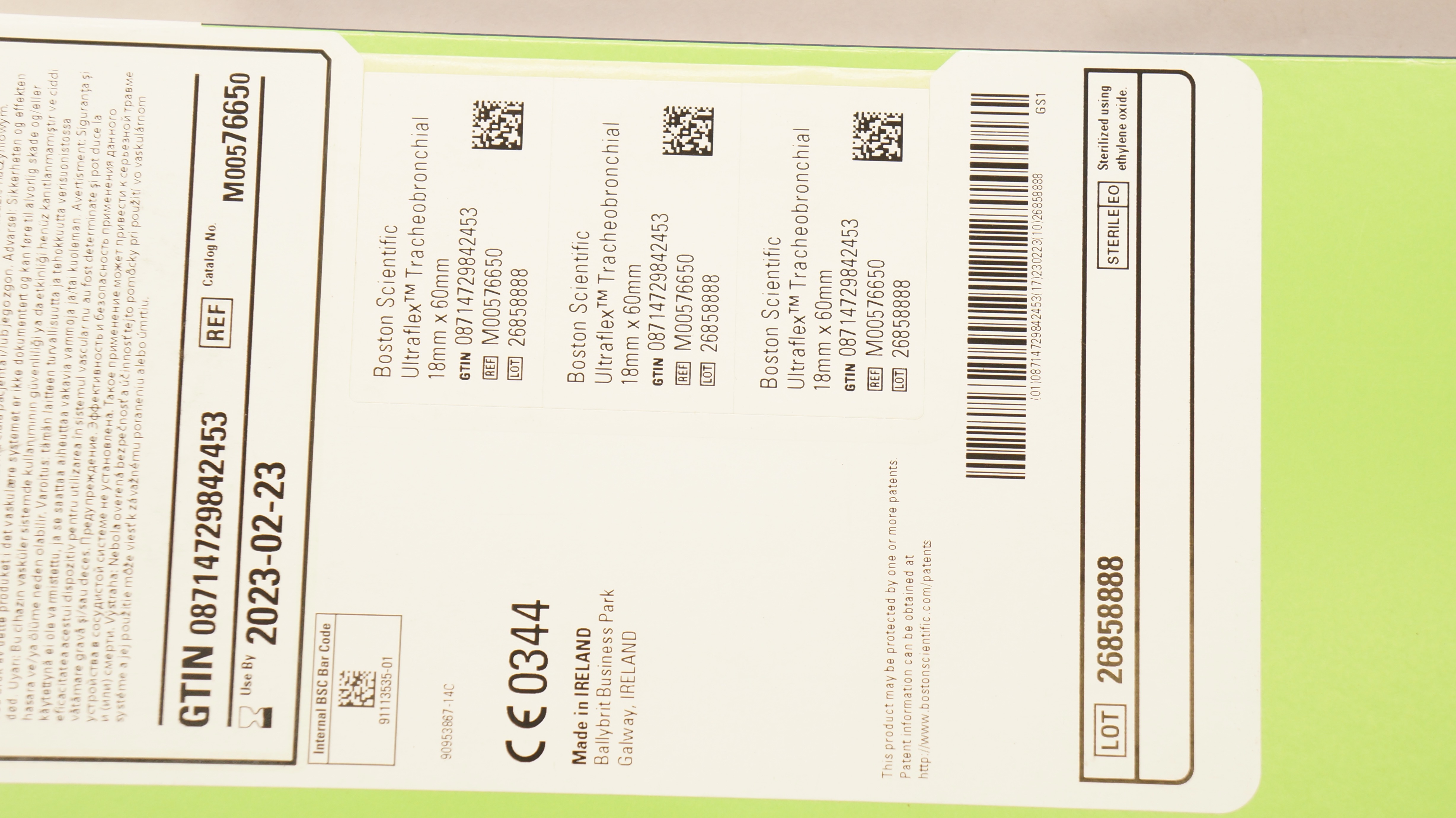 Boston Scientific M00576650 Ultraflex Tracheobronchial Stnt System 18 x 60mm (x)