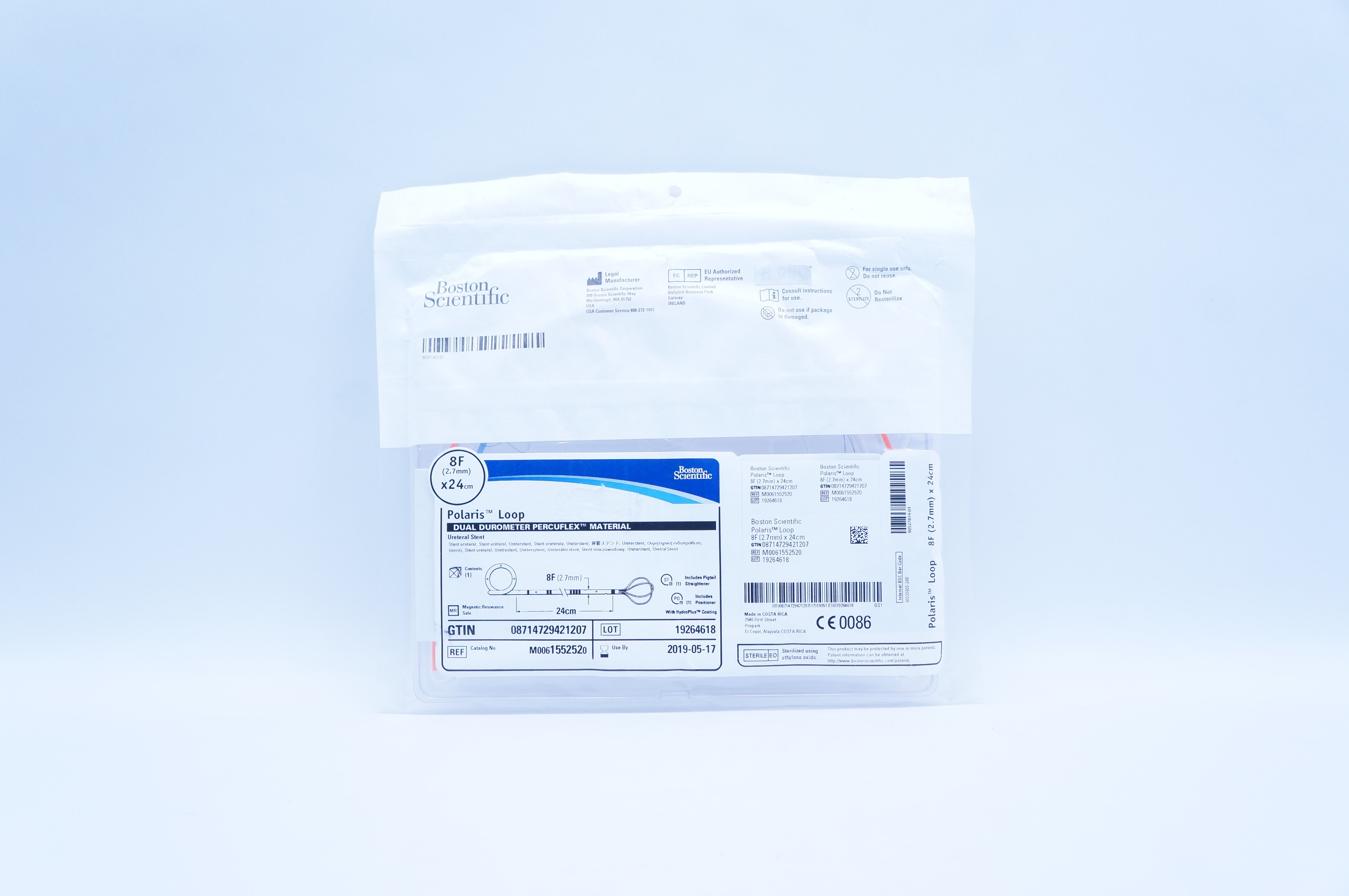 Boston Scientific M0061552520 Polaris Loop Ureteral Stnt. 8F x 24cm (x)