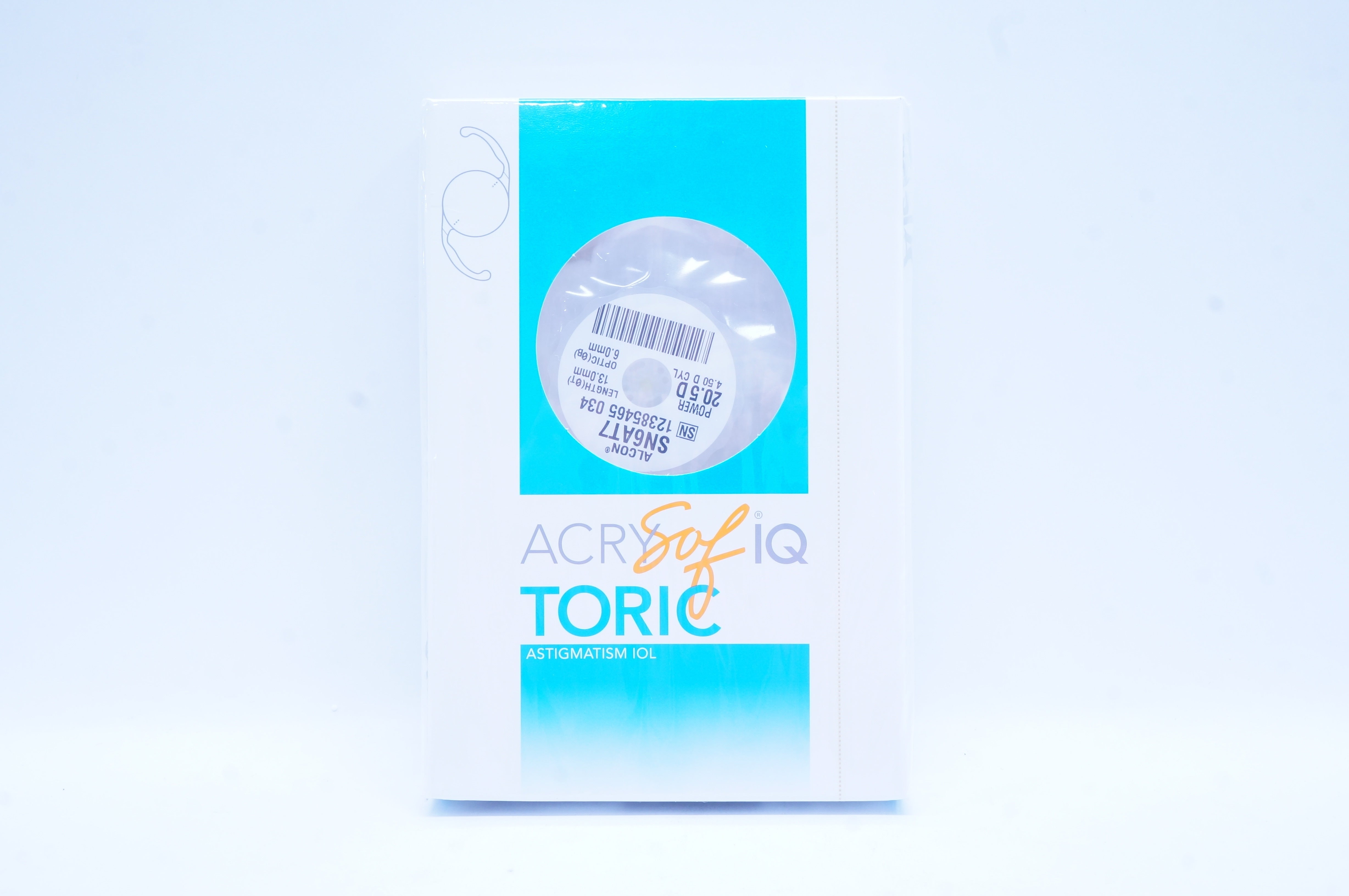 Alcon SN6AT7 AcrySof IQ Toric Astigmatism IOL 20.5D 4.50 D CYL 13.0 x 6.0 mm (x)