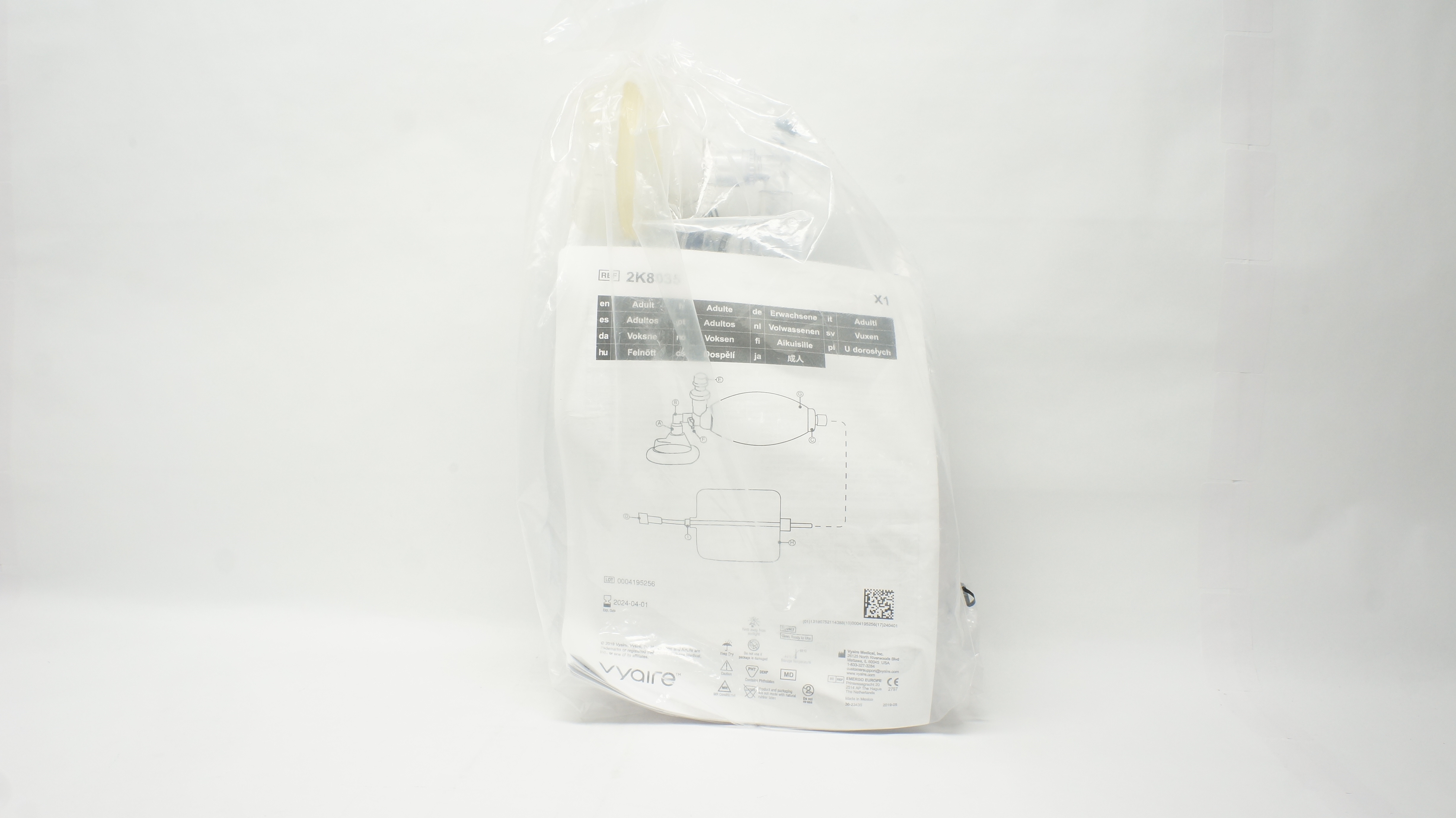 Vyaire 2K8035 AirLife Adult Lange SeeBreath CO2 Detector (x)