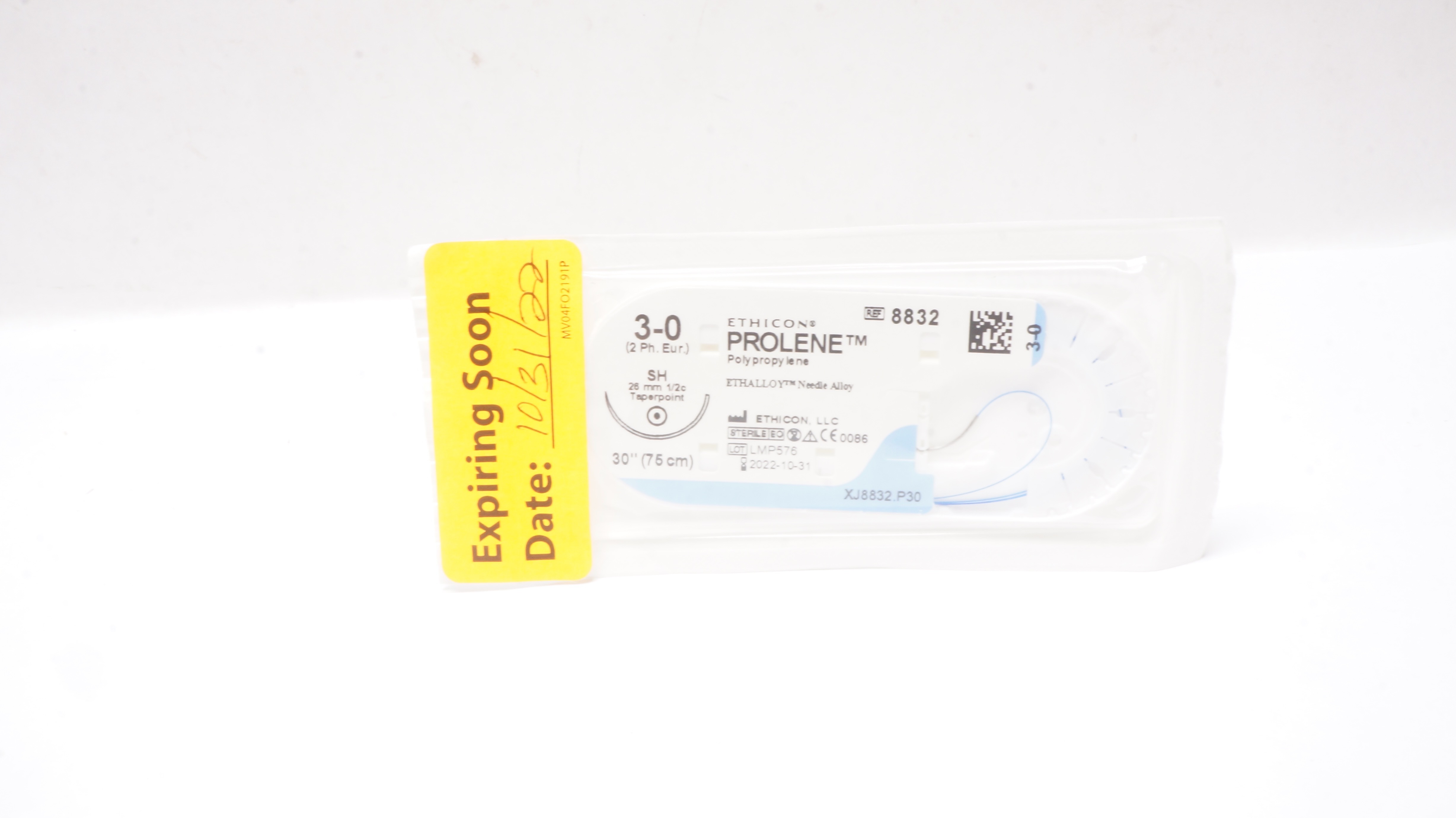 Ethicon 8832 3-0 PROLENE Polypropylene Stre SH 26mm 1/2c Taperpoint, 30inch (x)