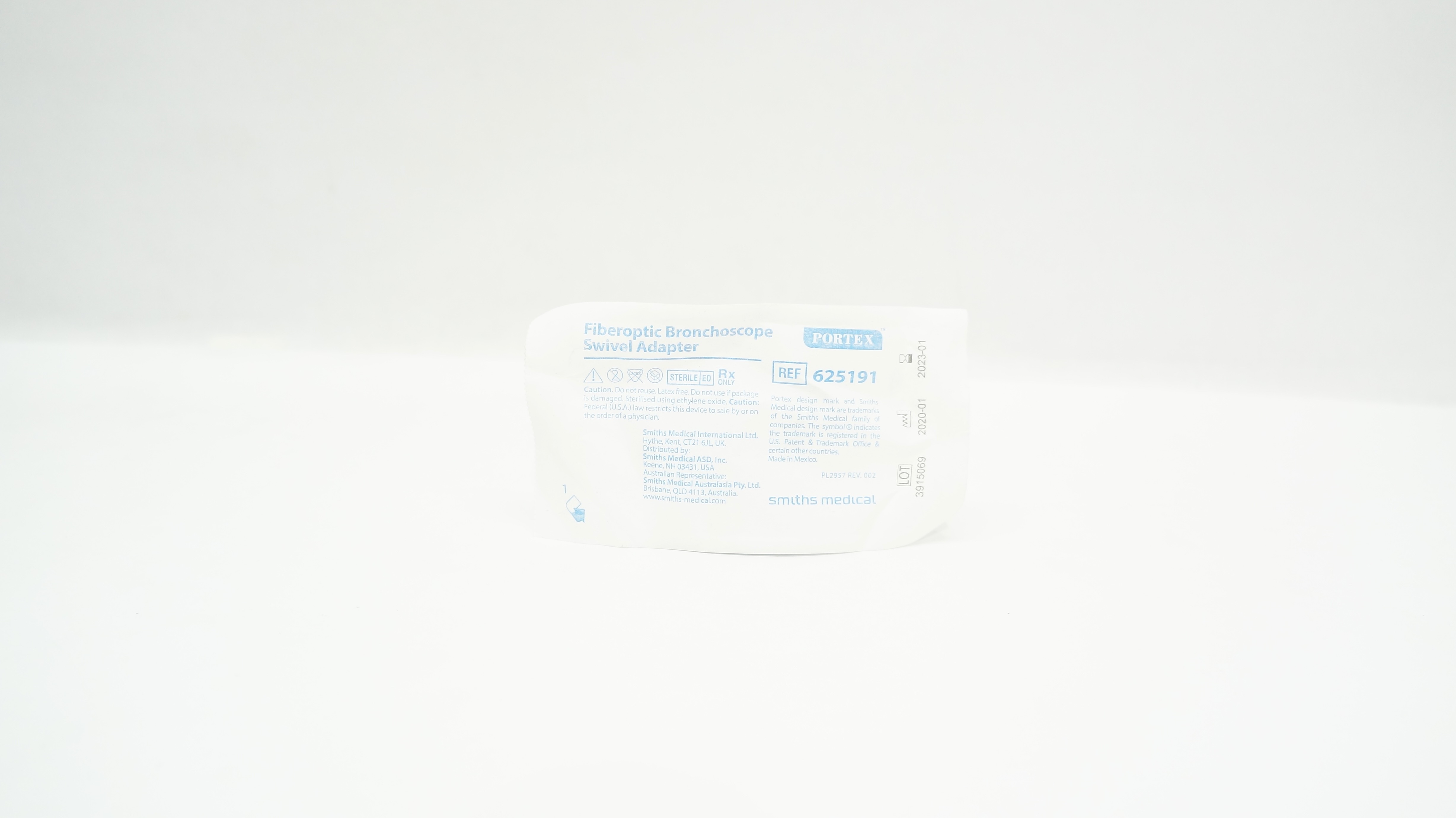 Smiths Medical 625191 Portex Fiberoptic Bronchoscope Swivel Adapter (x)
