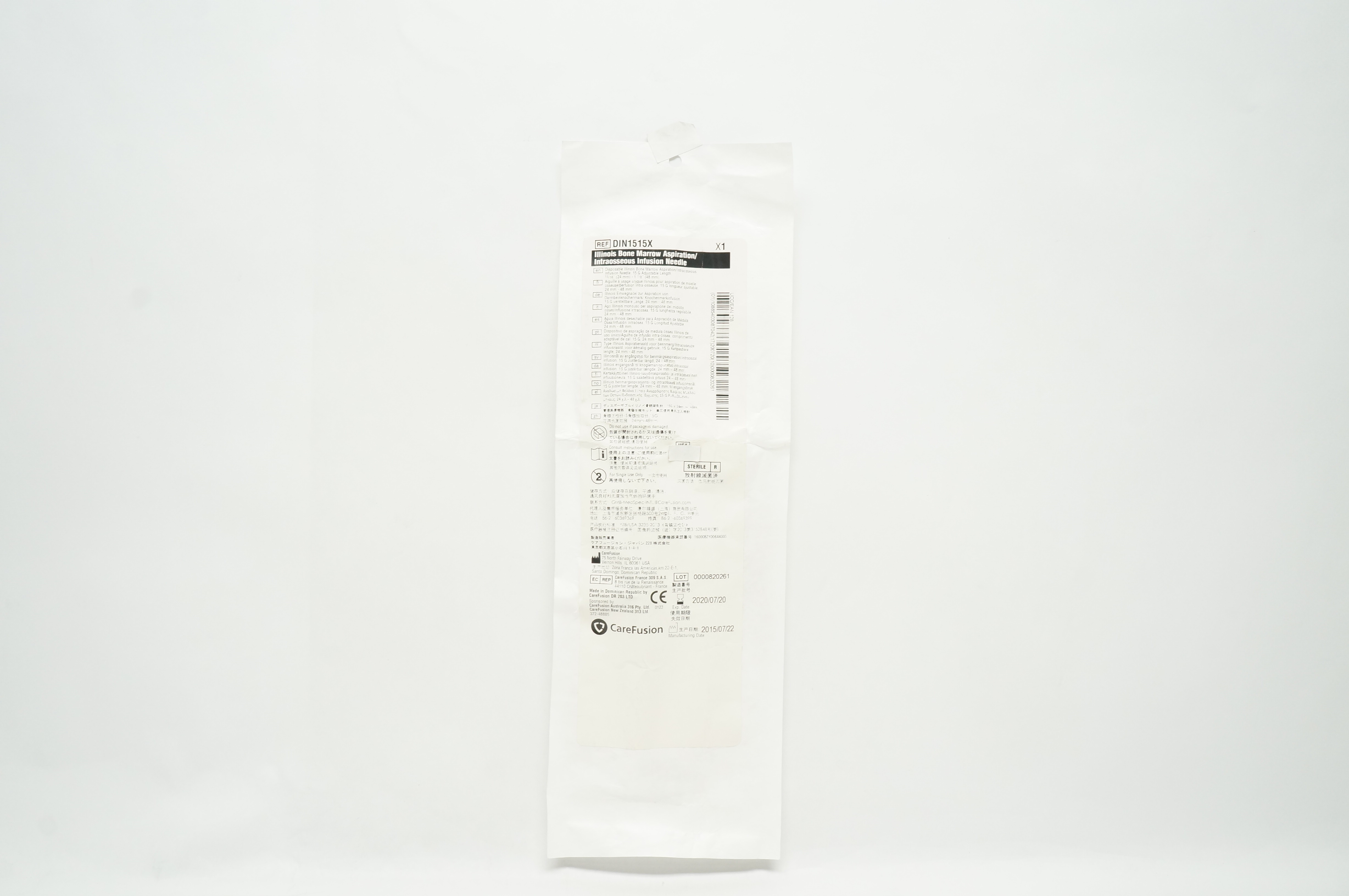 CareFusion DIN1515X Illinois Bone Marrow Aspiration Infusion Ndle 15G (x)