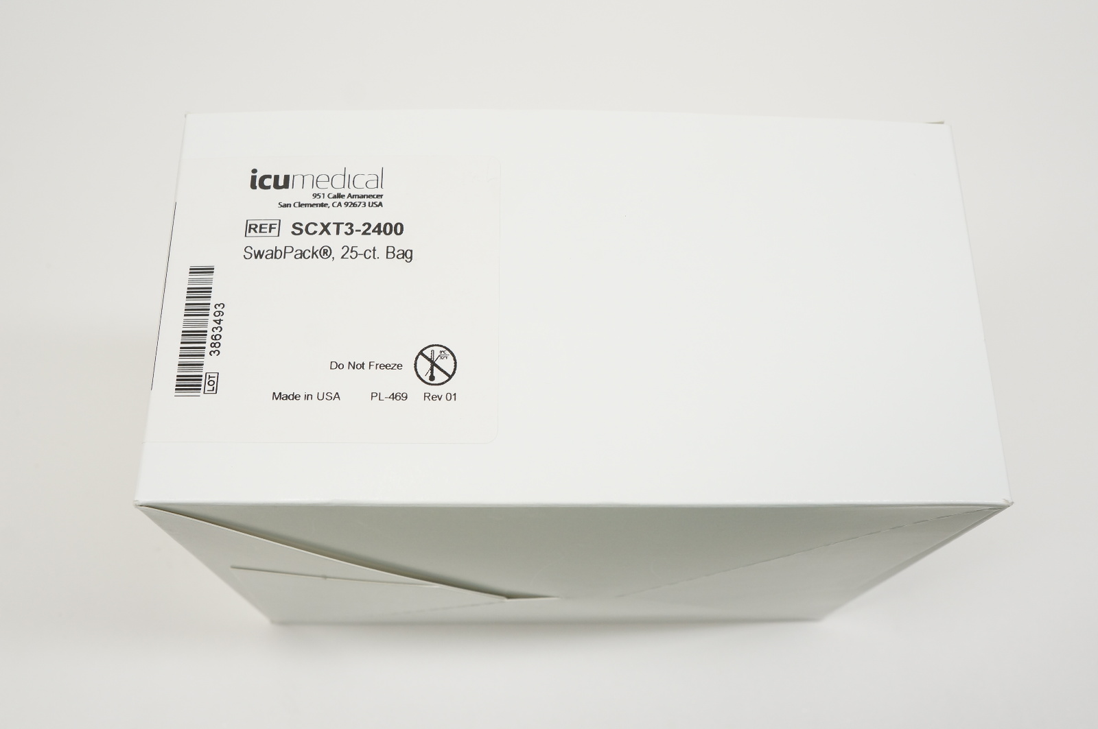 ICU Medical SCXT3-2400 SwabPack - Box of 25