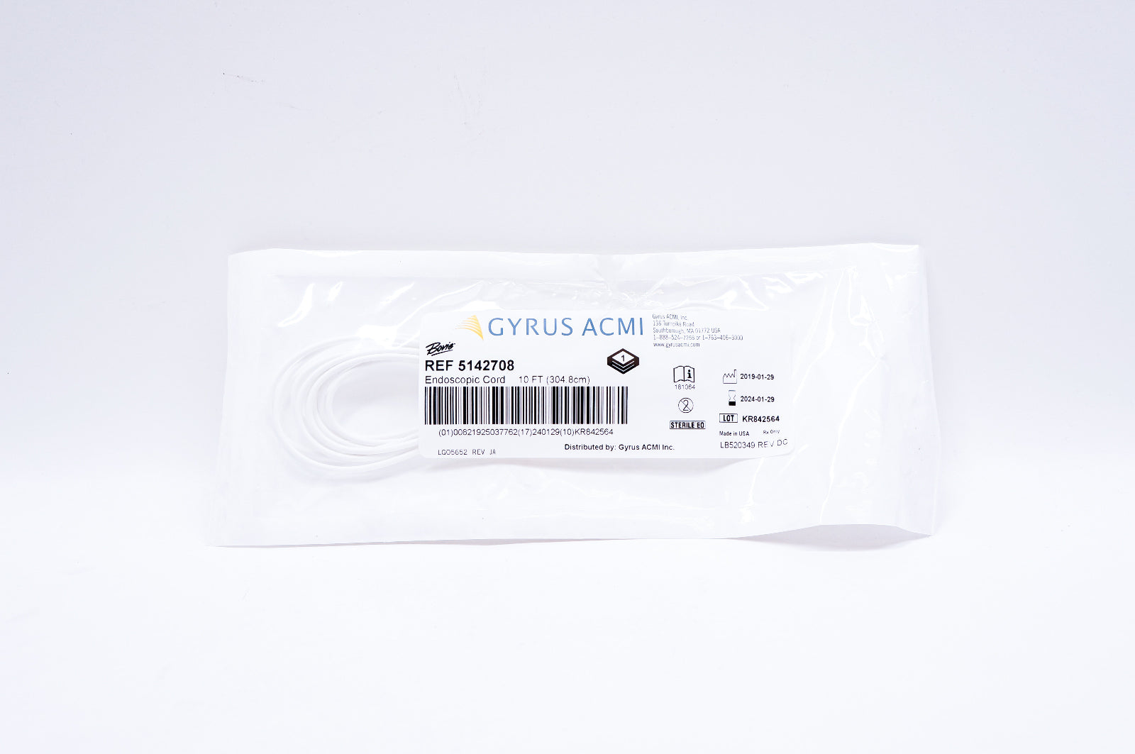 Gyrus ACMI 5142708 Endoscopic Cord 10Ft.