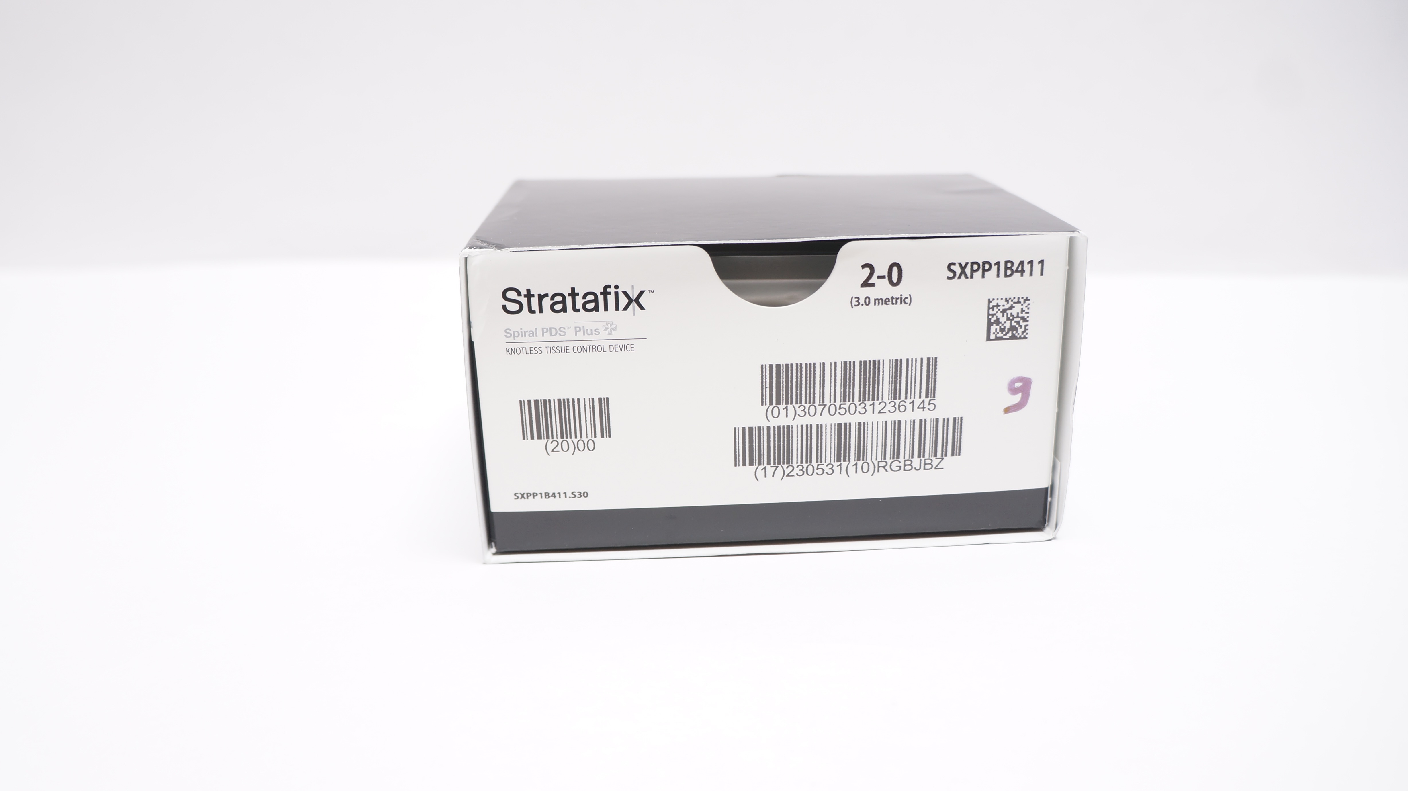 Ethicon SXPP1B411 2-0 STRATAFIX Dyed Monofilament CT-1 36mm 1/2c Taper, 18inch (x) - Box of 9