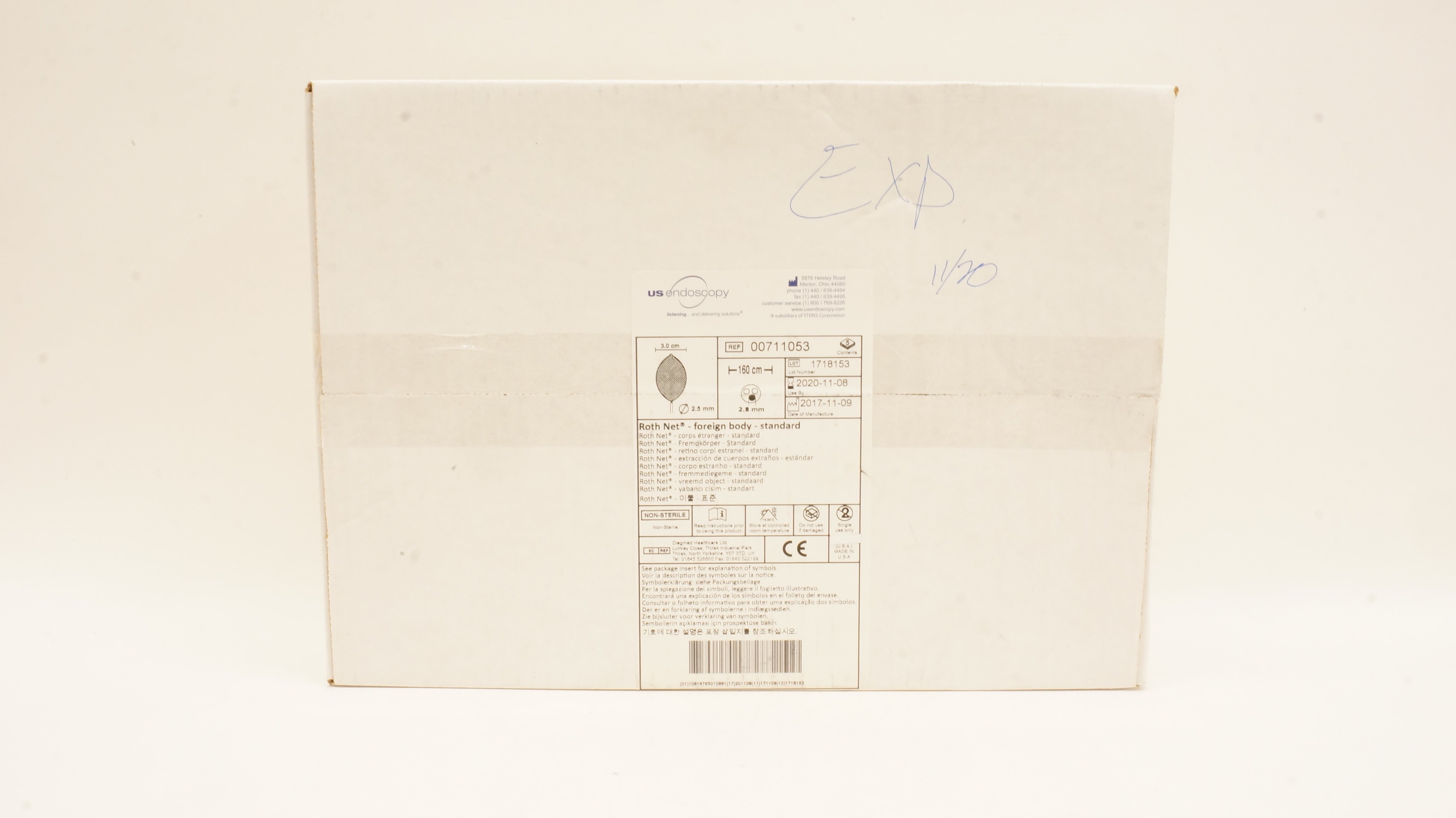 US Endoscopy 00711053 Roth Net Foreign Body Standard - Box of 5 (x)