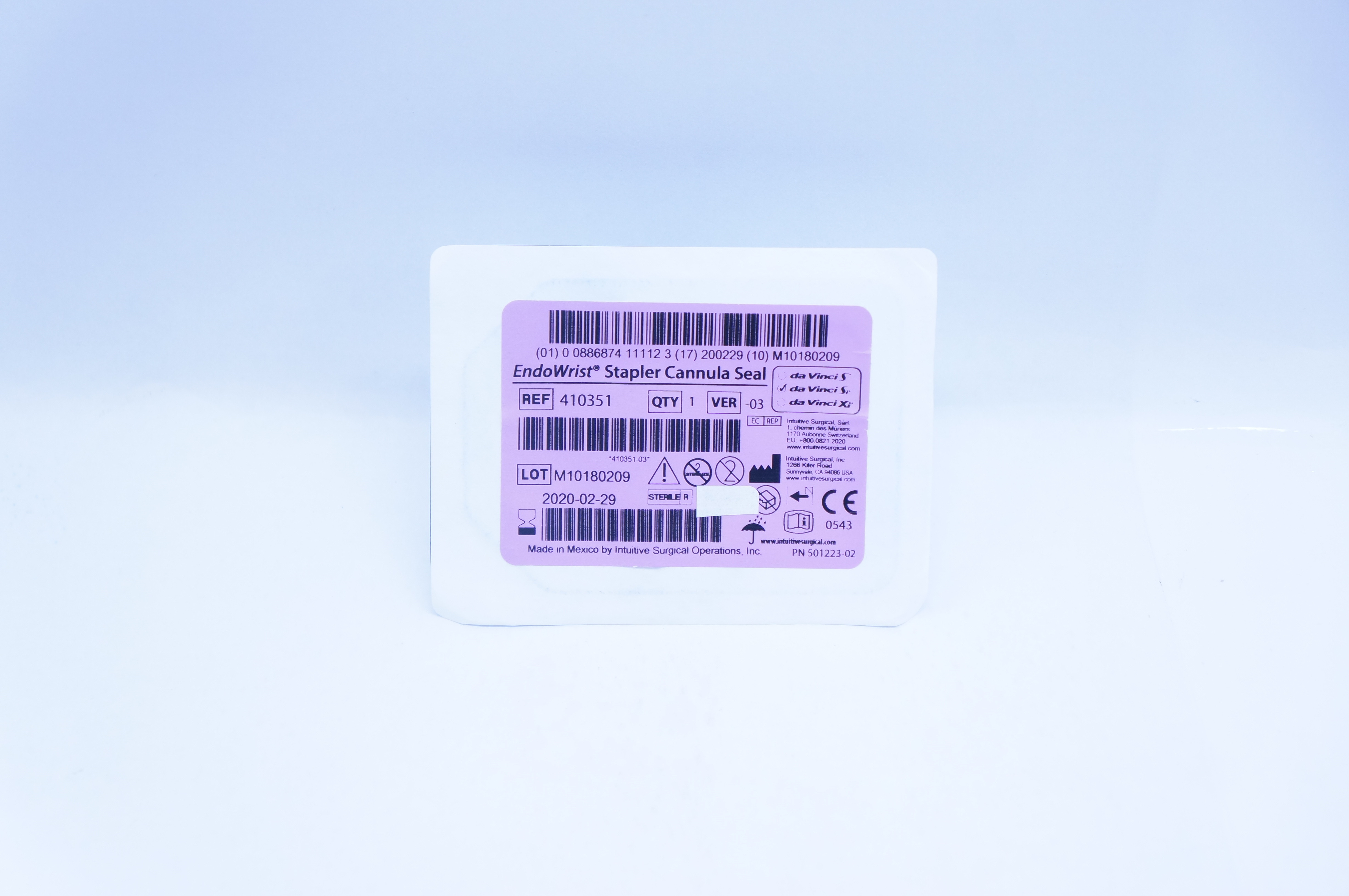 Intuitive 410351 Da Vinci Si EndoWrist Stapler Cannula Seal (x)