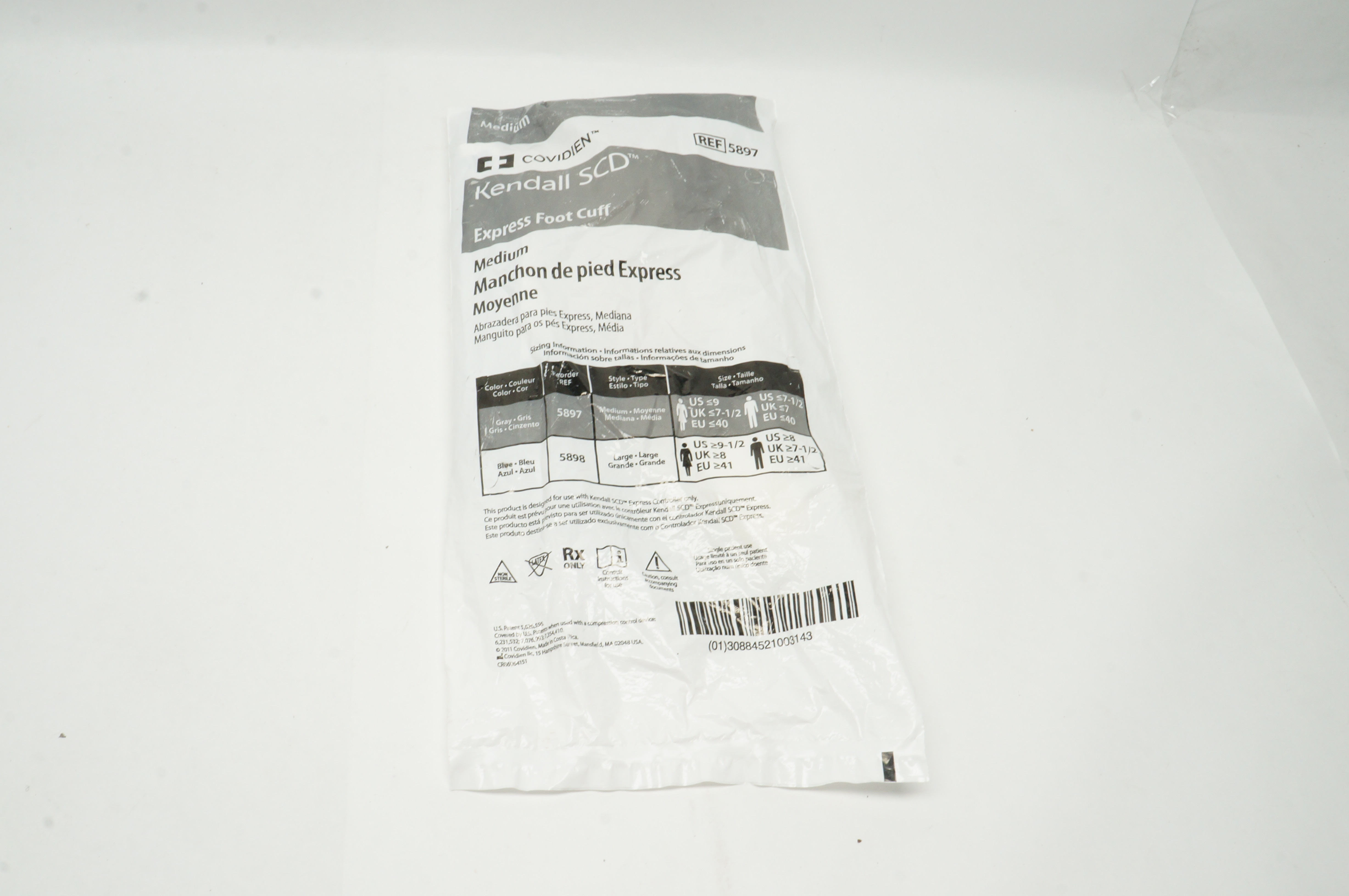 Covidien 5897 Kendall SCD Express Foot Cuff Medium (x)