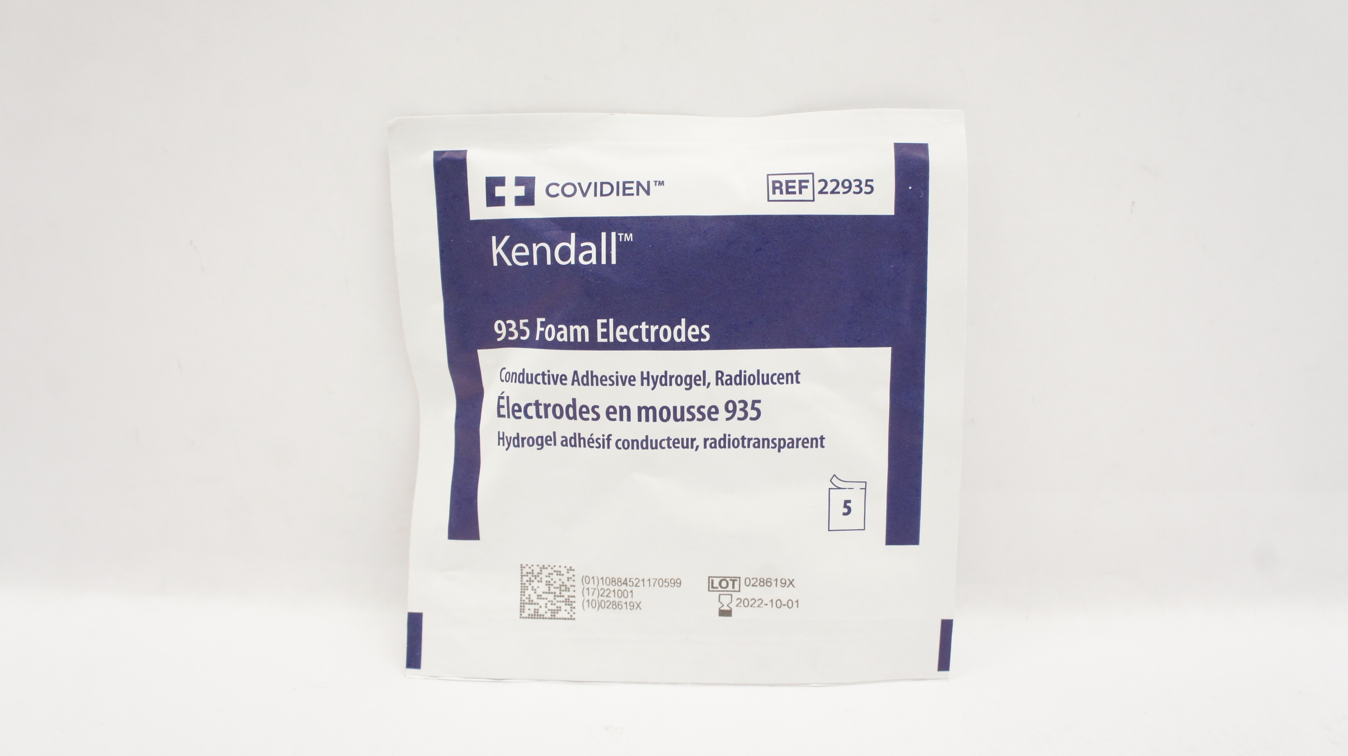 Covidien 22935 Kendall 935 Foam Electrodes (x) - Pack of 5
